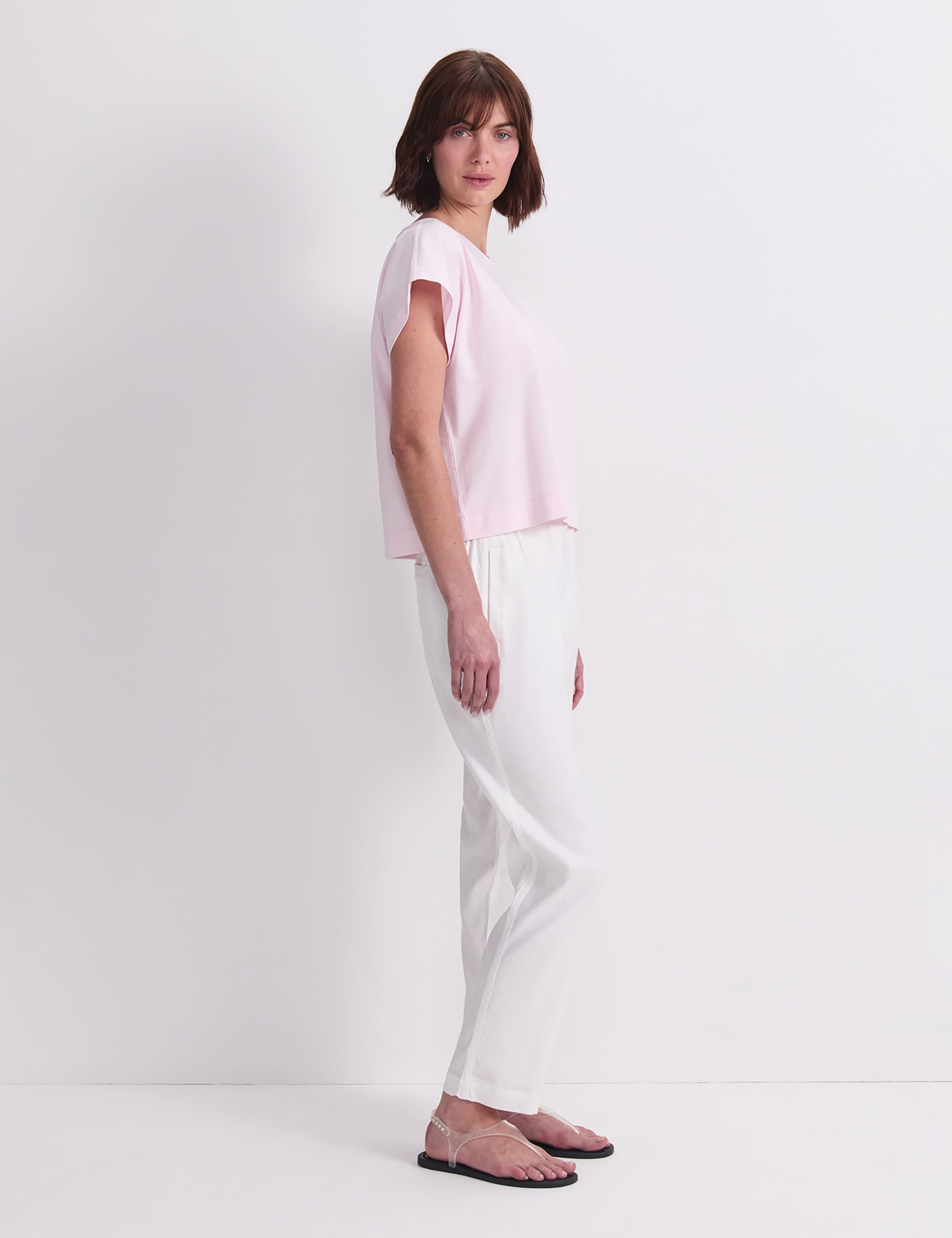Cotton Rich Cap Sleeve T-Shirt 3 of 7