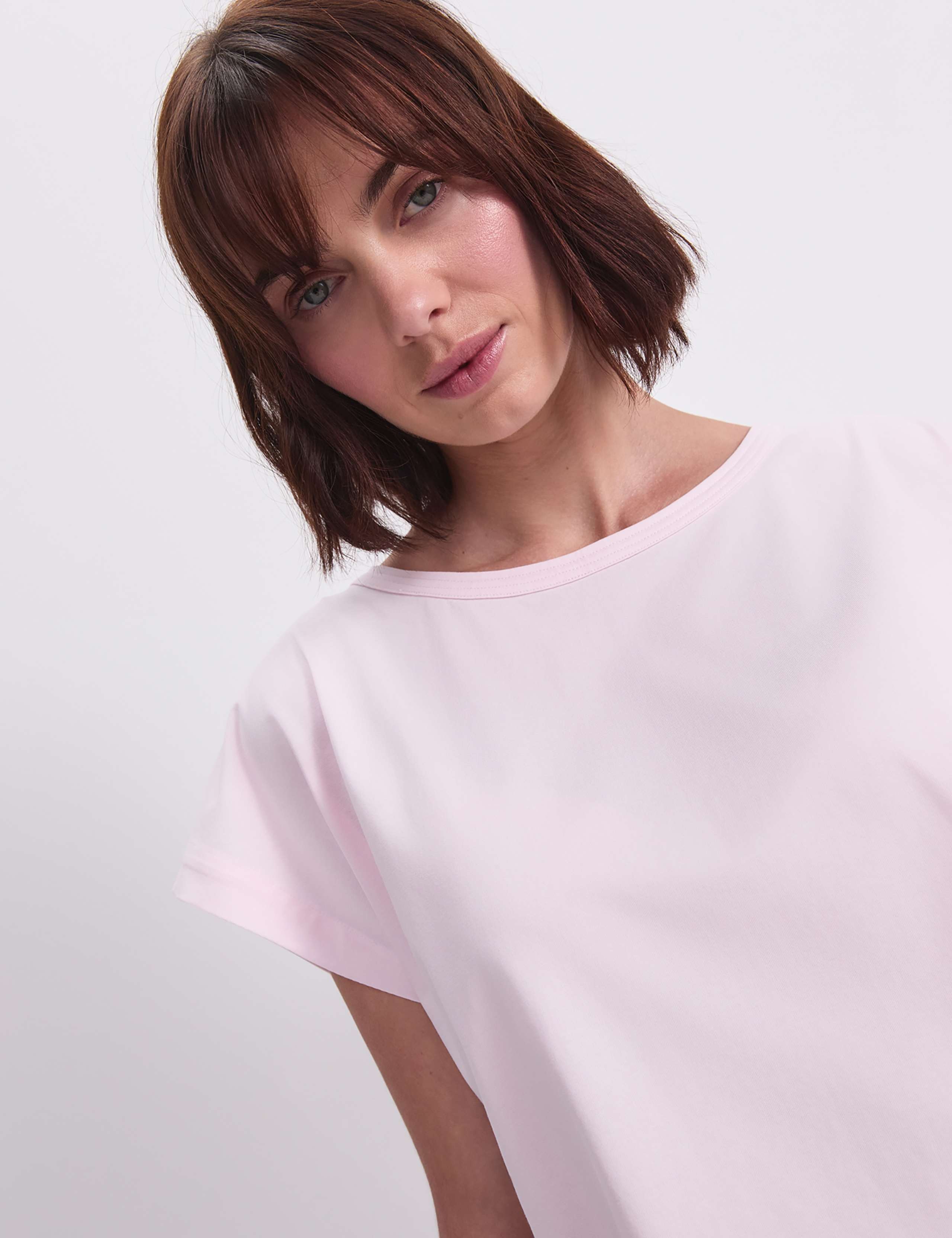 Cotton Rich Cap Sleeve T-Shirt 6 of 7