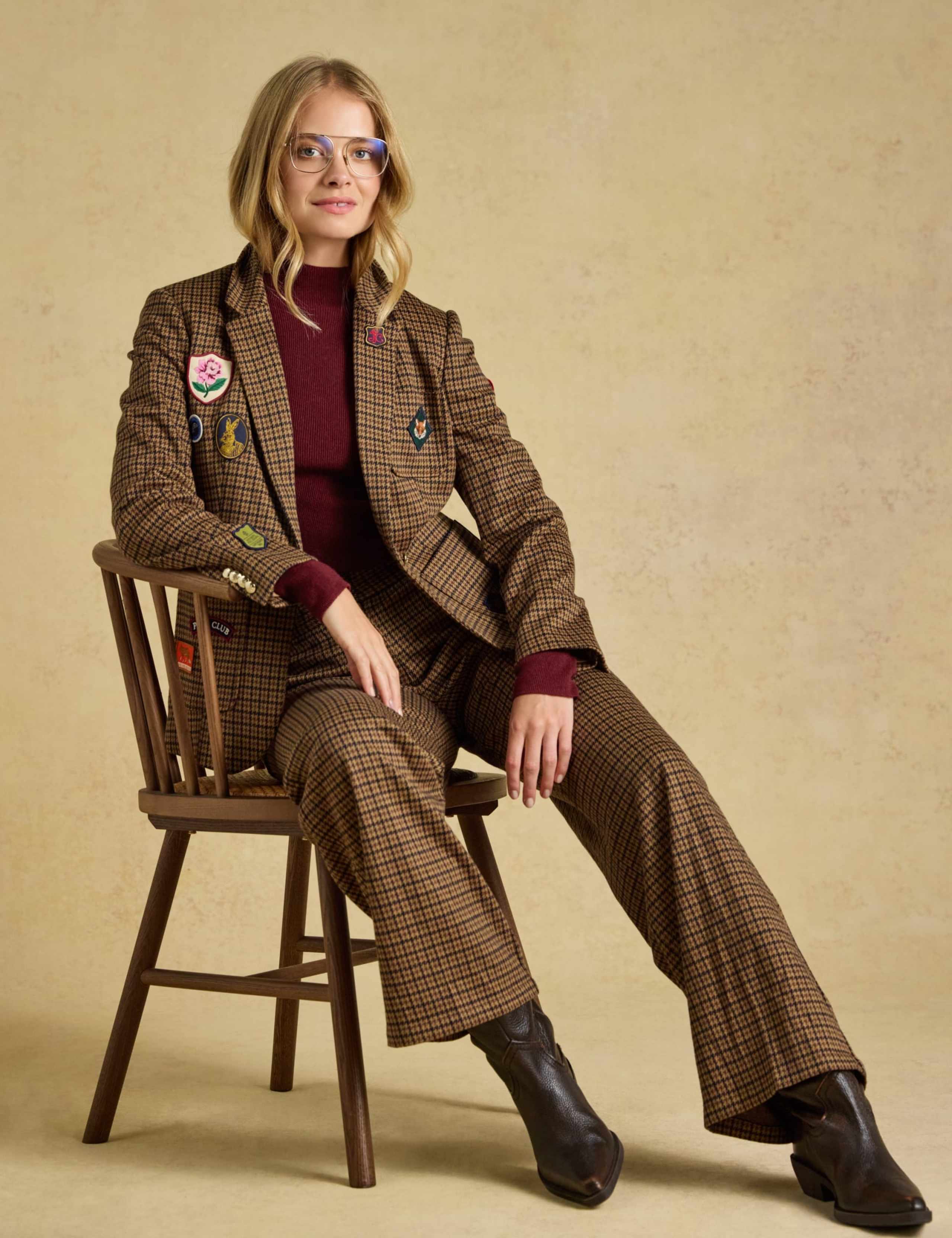 Ribbed Funnel Neck Fitted Jumper 3 of 7