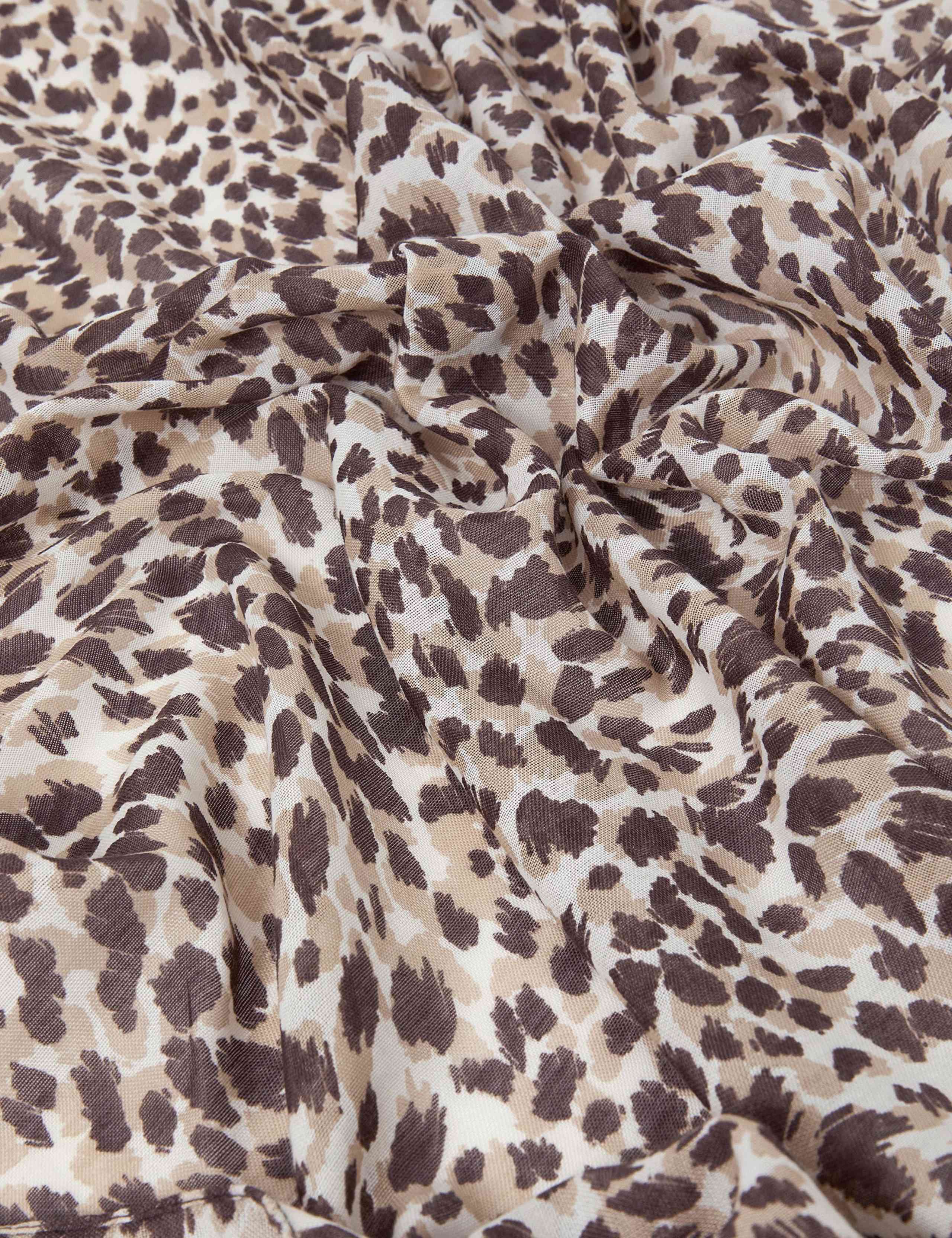 Woven Animal Print Lightweight Scarf 3 of 3