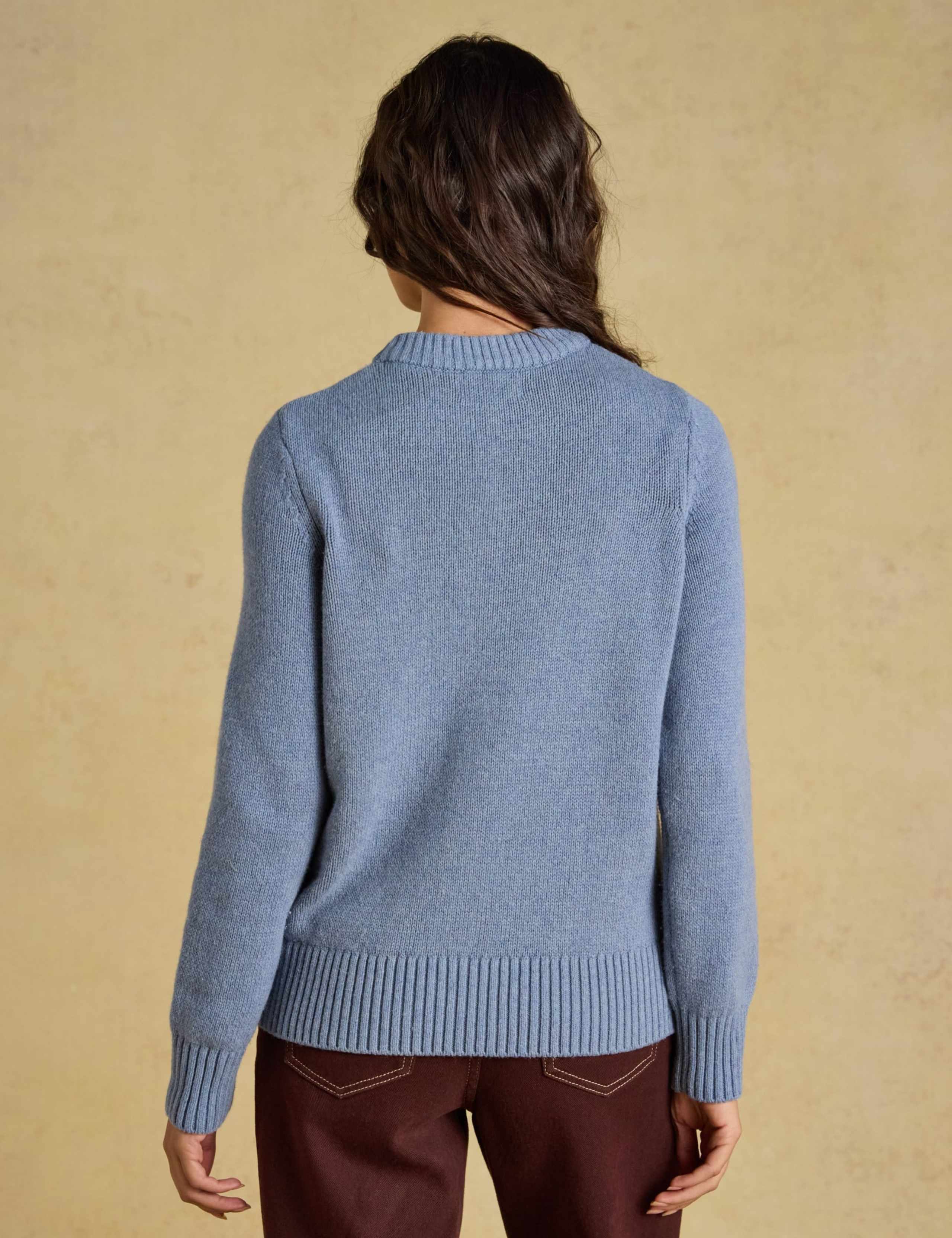 Cotton Rich Intarsia Jumper with Wool 2 of 8