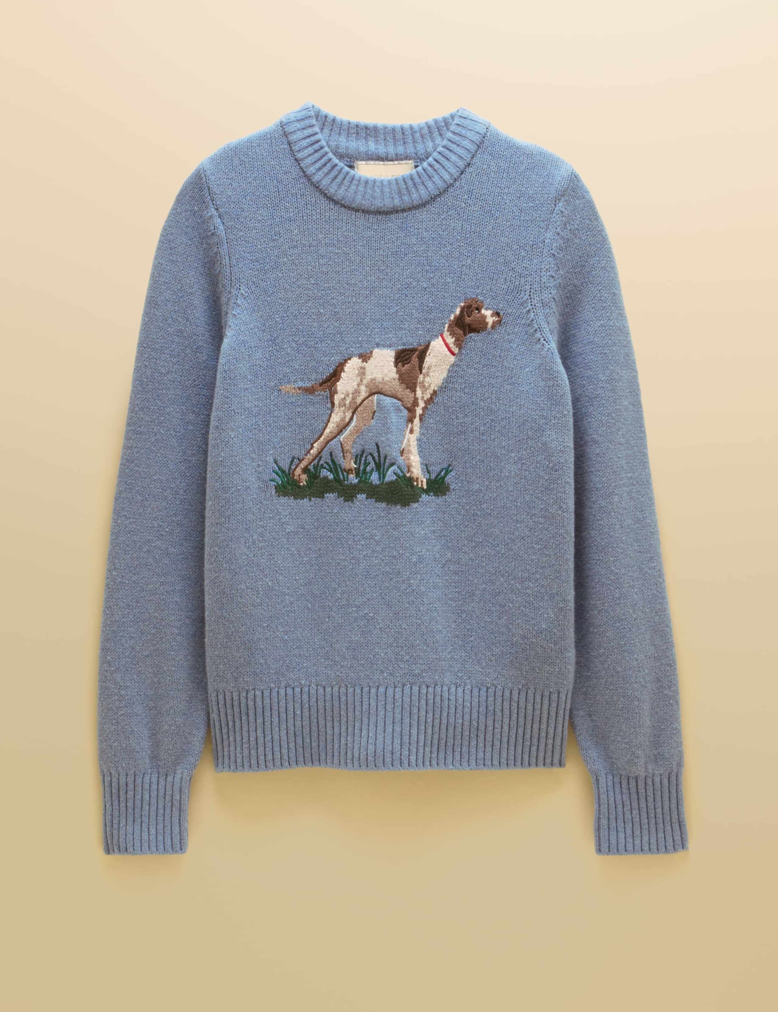 Cotton Rich Intarsia Jumper with Wool 5 of 8