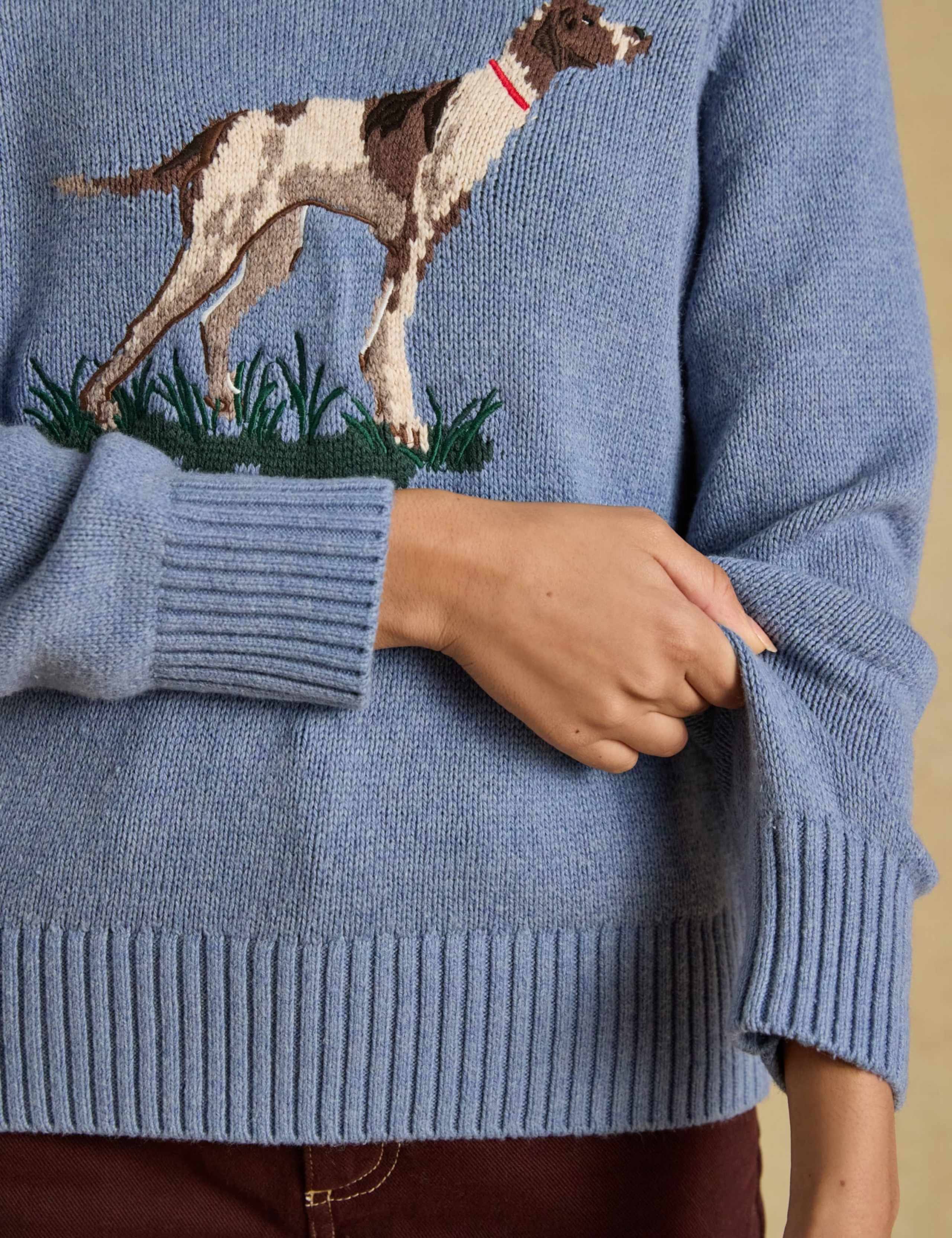Cotton Rich Intarsia Jumper with Wool 6 of 8