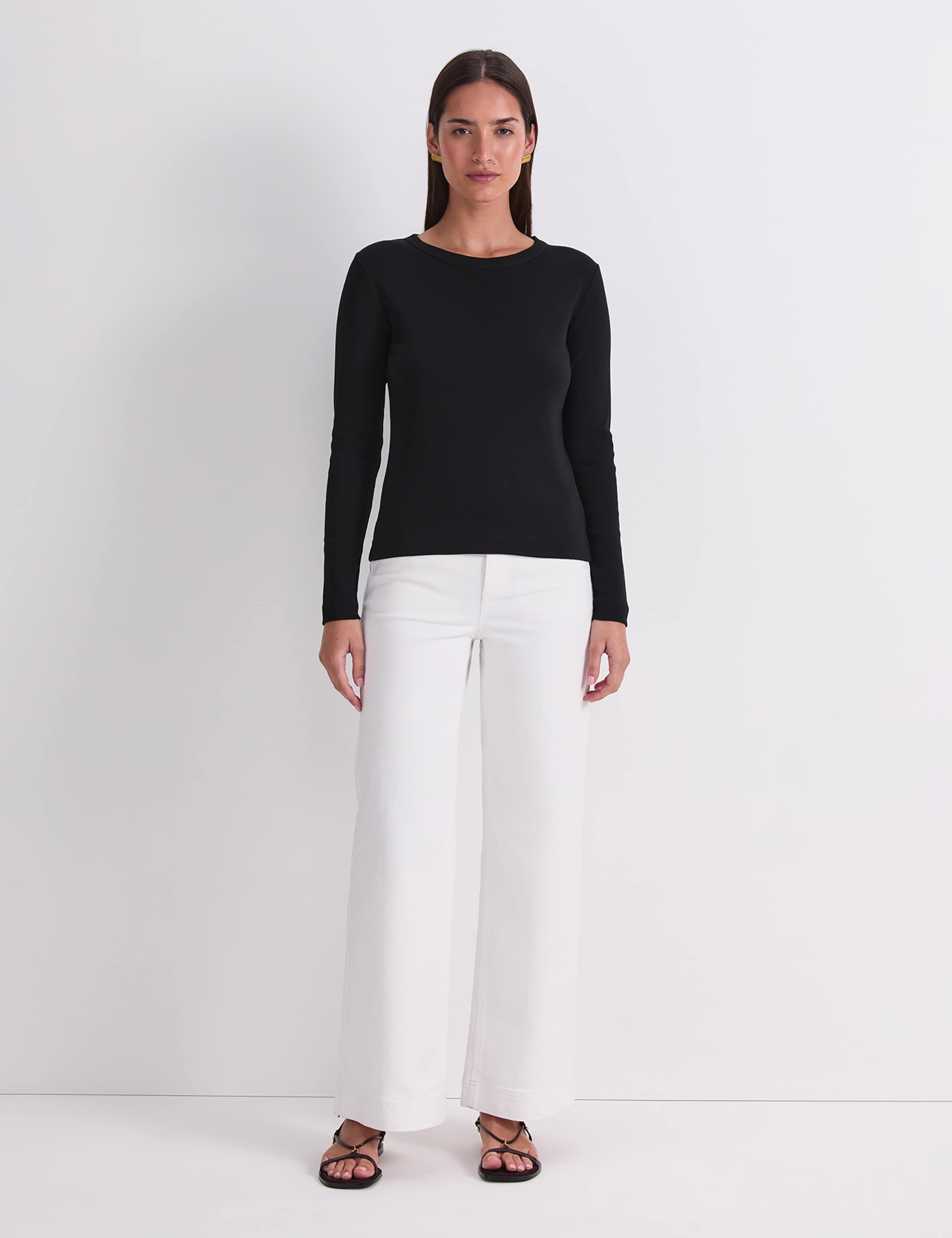 Pure Cotton Crew Neck Top 2 of 7