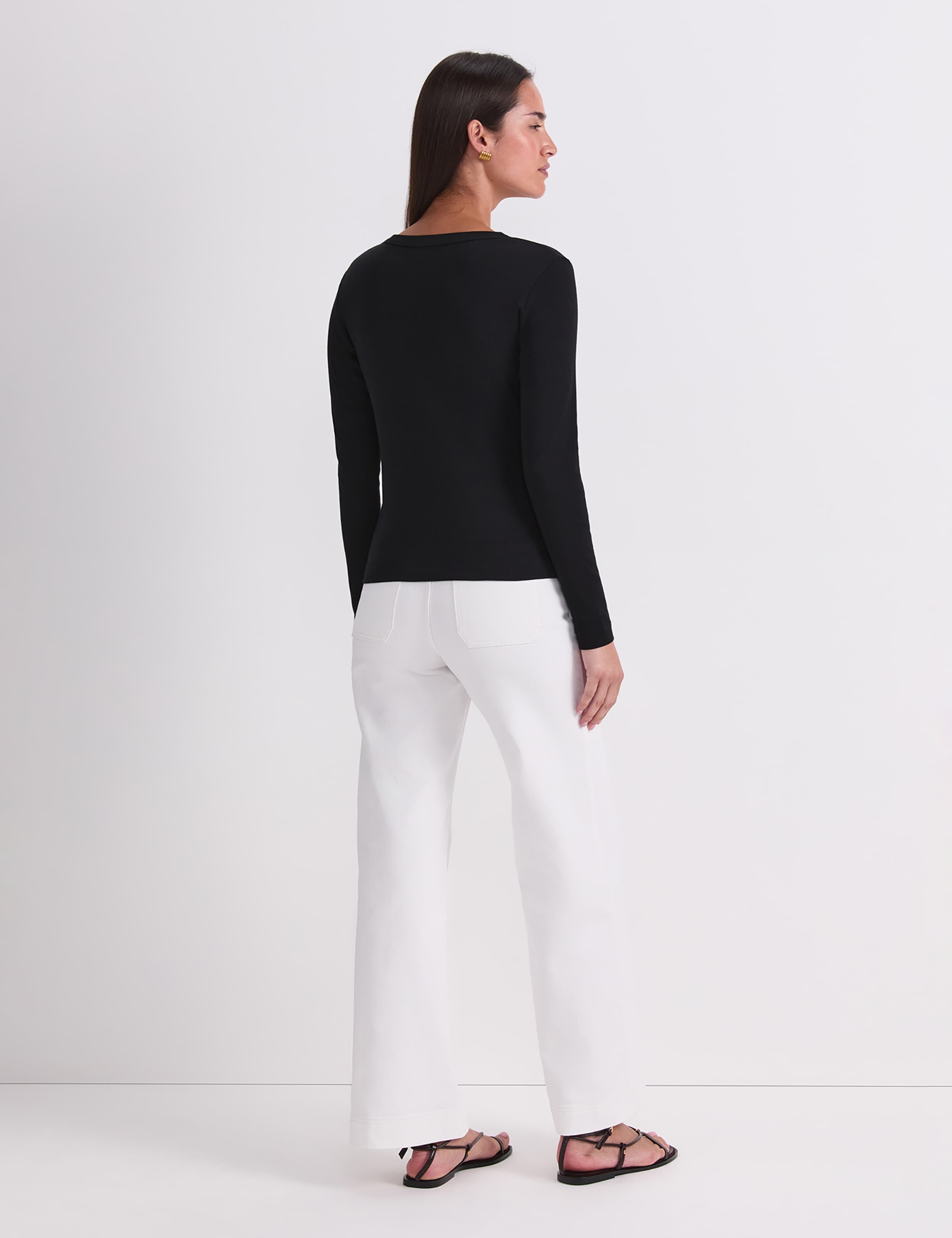 Pure Cotton Crew Neck Top 5 of 7