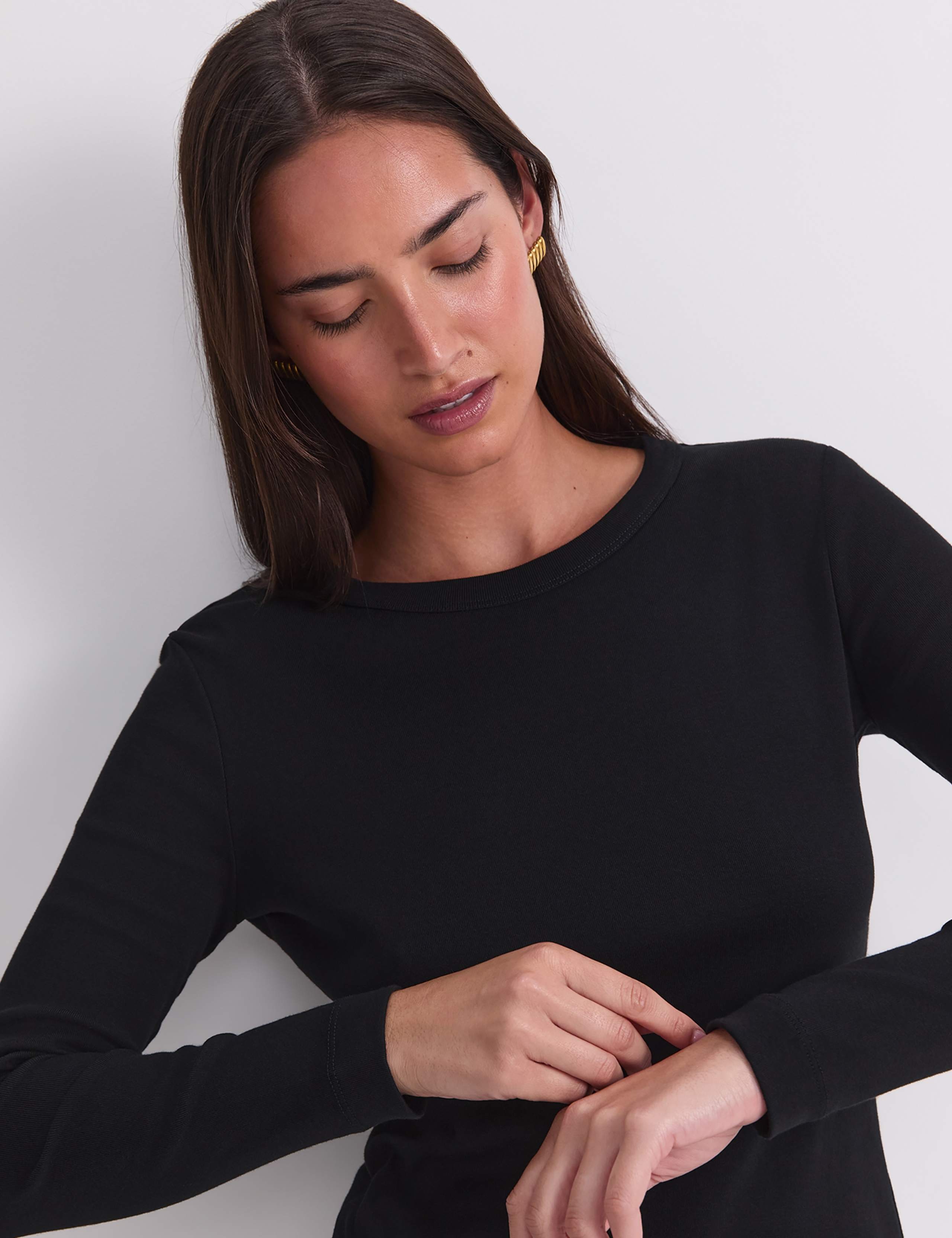 Pure Cotton Crew Neck Top 6 of 7
