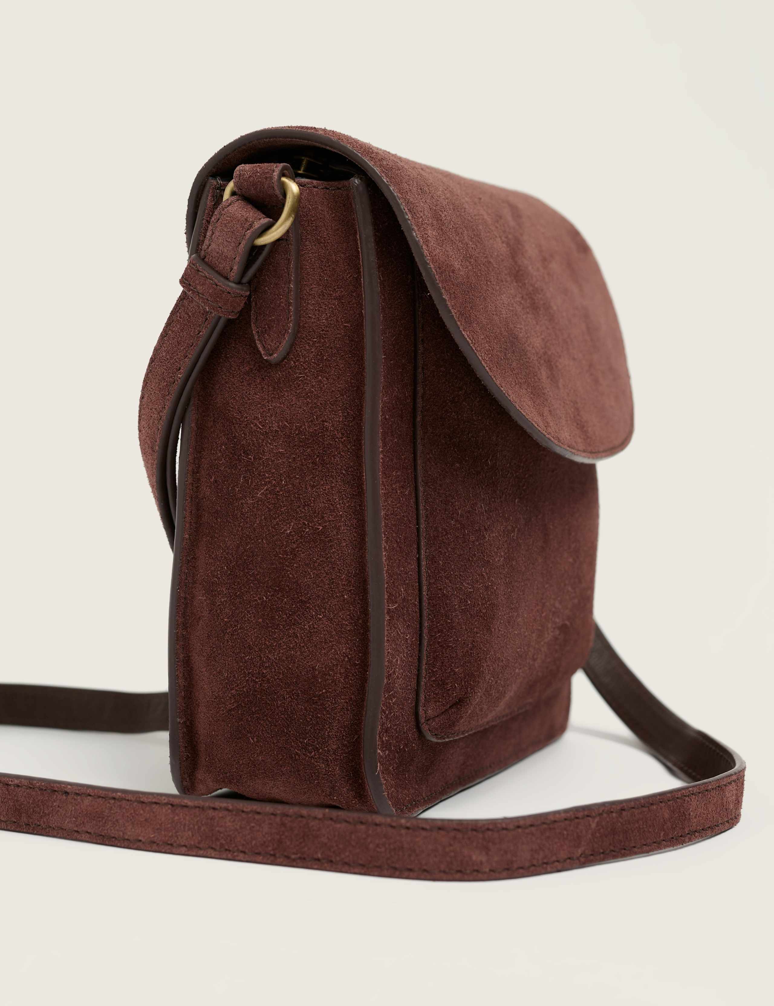 Suede Cross Body Bag 3 of 6