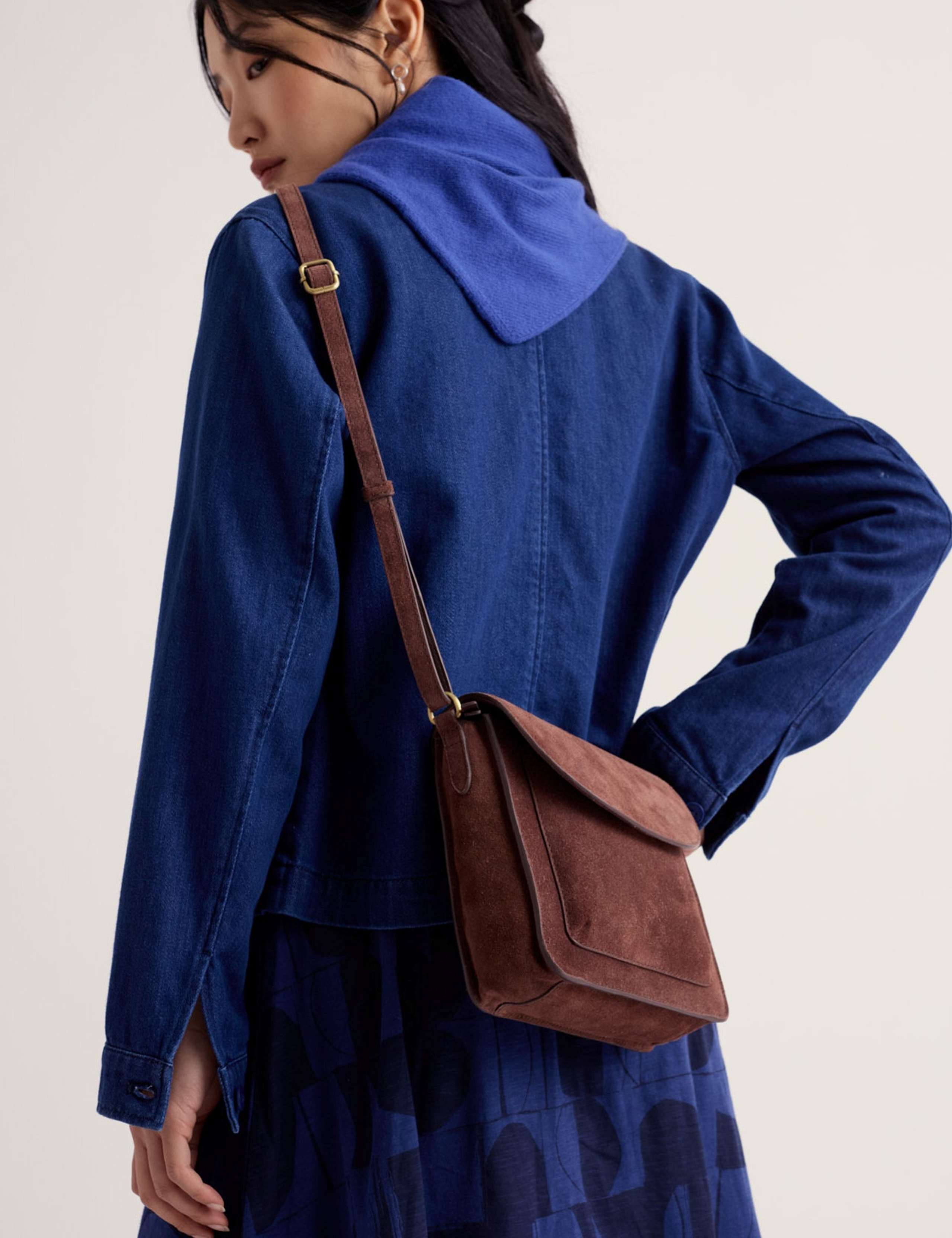 Suede Cross Body Bag 6 of 6