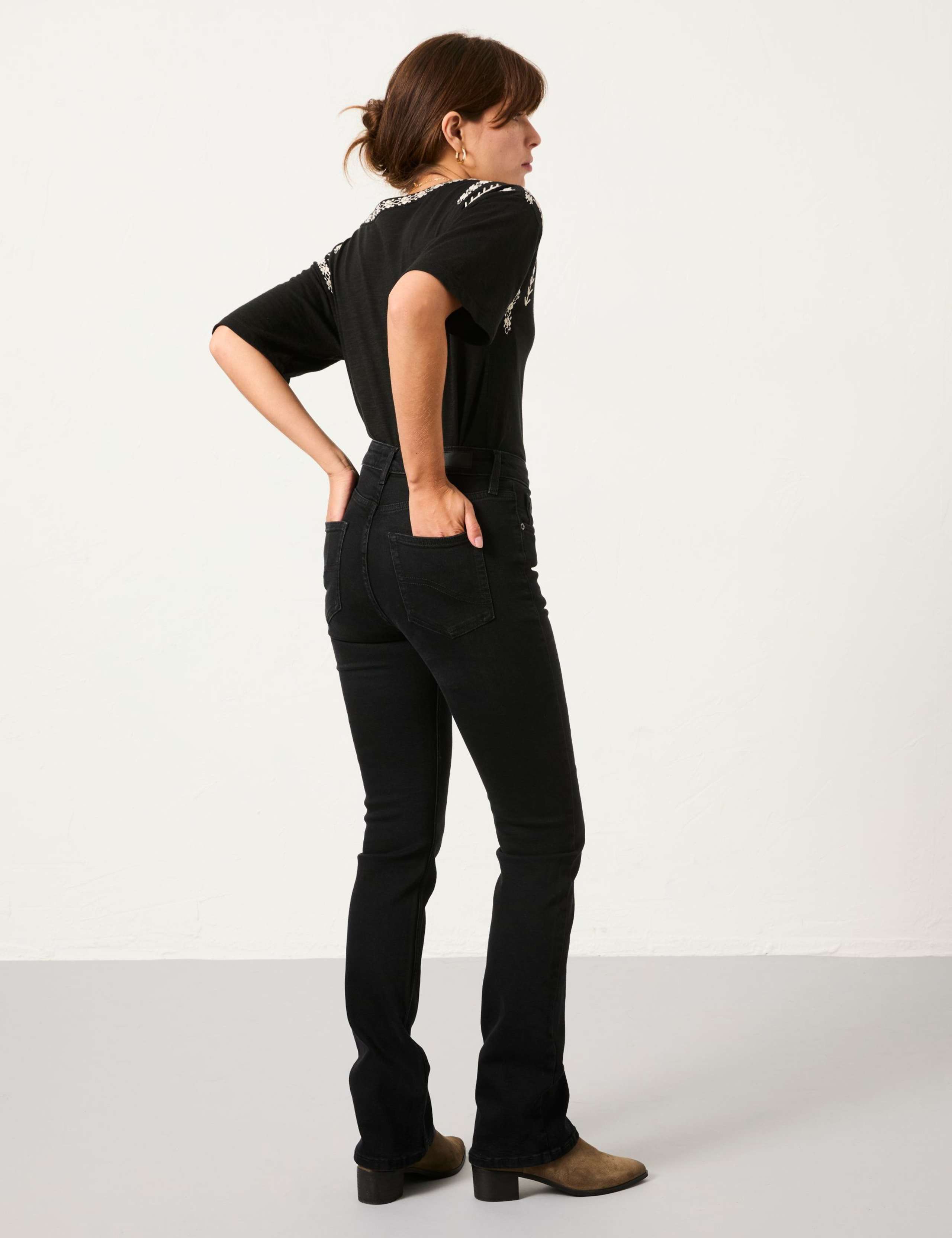 Mid Rise Bootcut Jeans 3 of 5