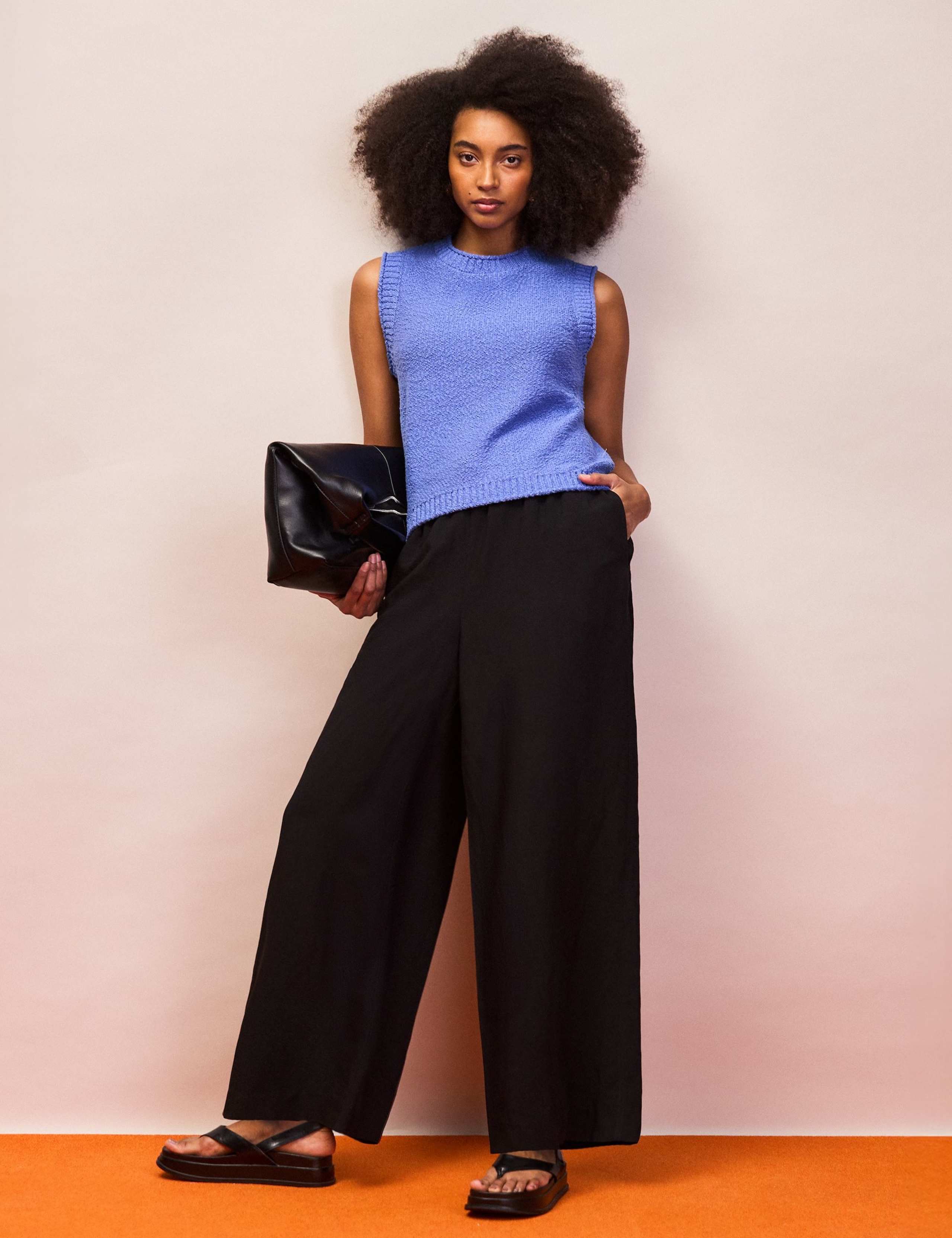 Cotton Rich Textured Knit Tank Top 3 of 6