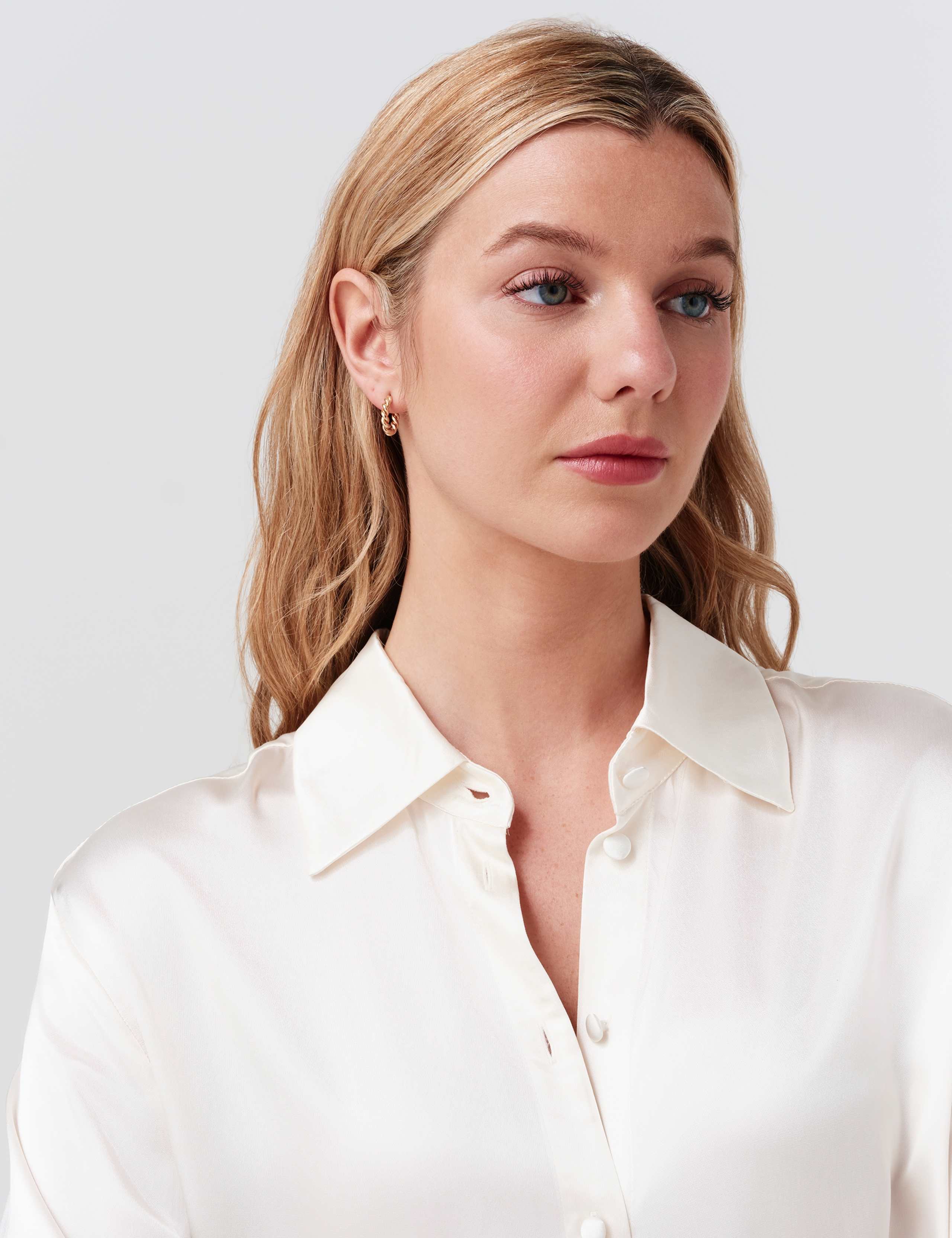 Satin Collared Button Through Shirt 2 of 7
