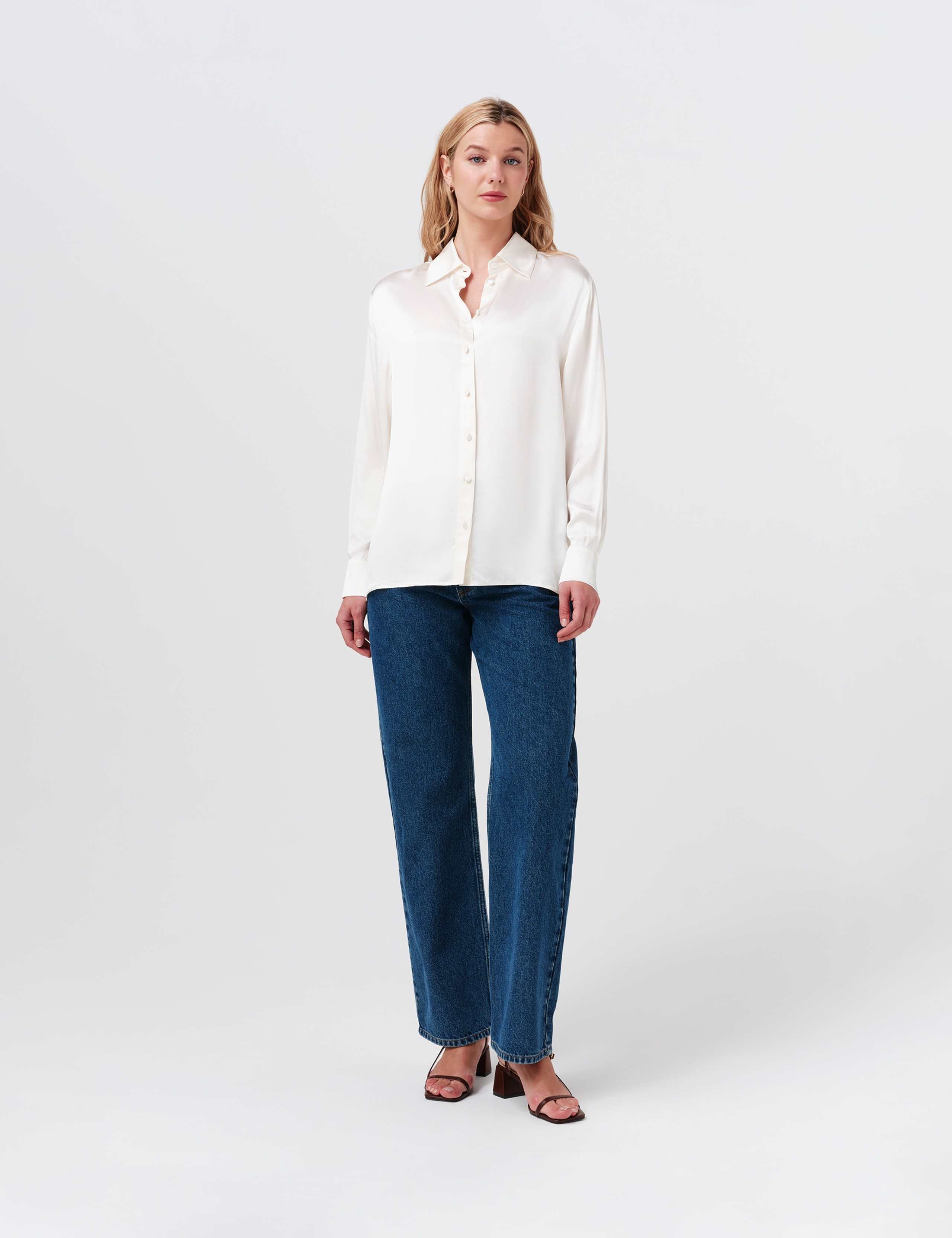 Satin Collared Button Through Shirt 4 of 7