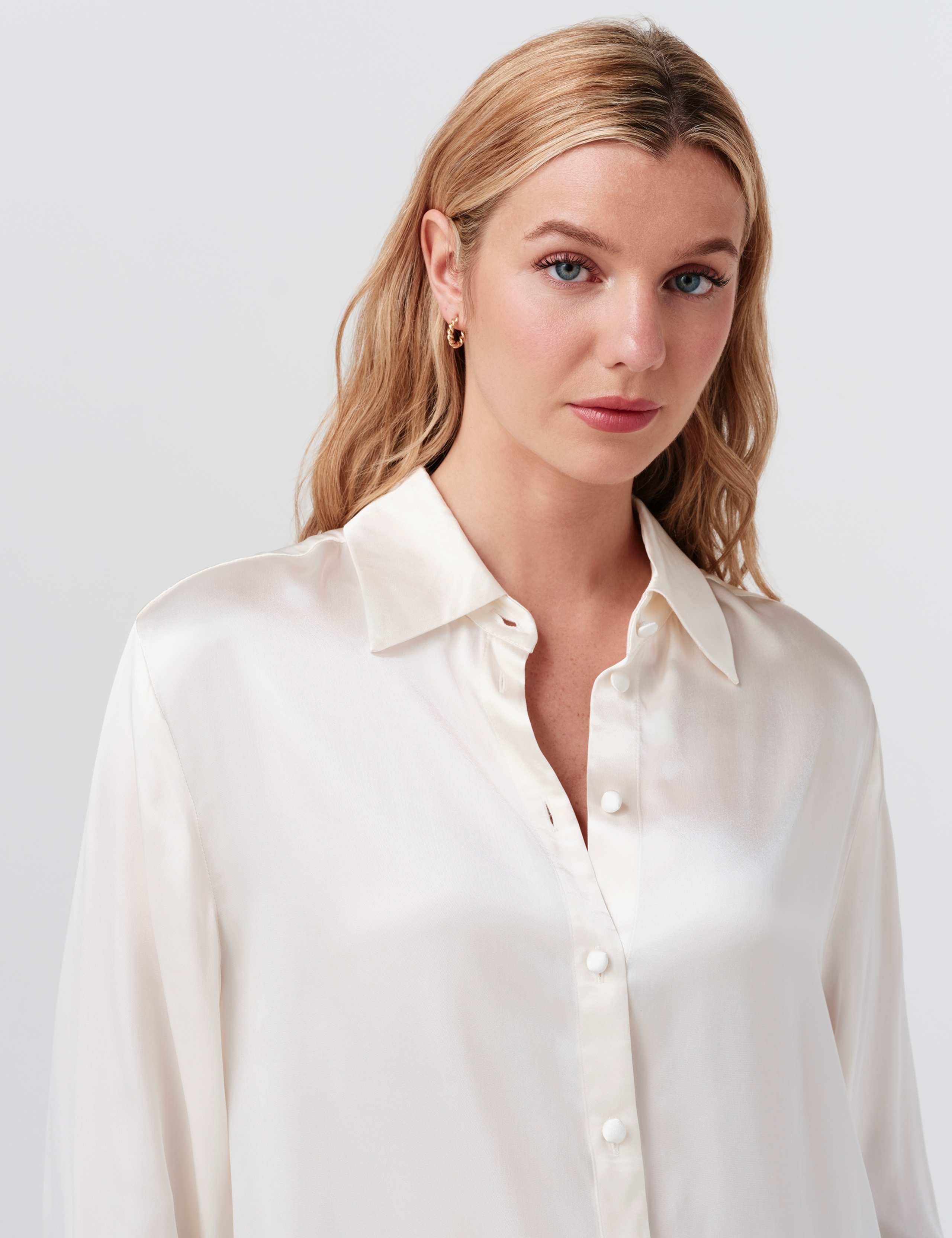 Satin Collared Button Through Shirt 6 of 7