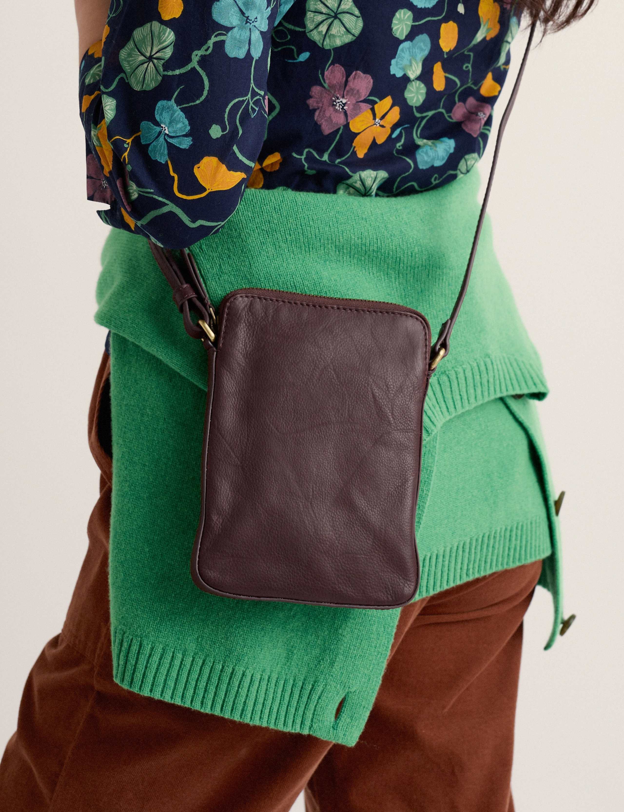 Leather Cross Body Bag 1 of 5