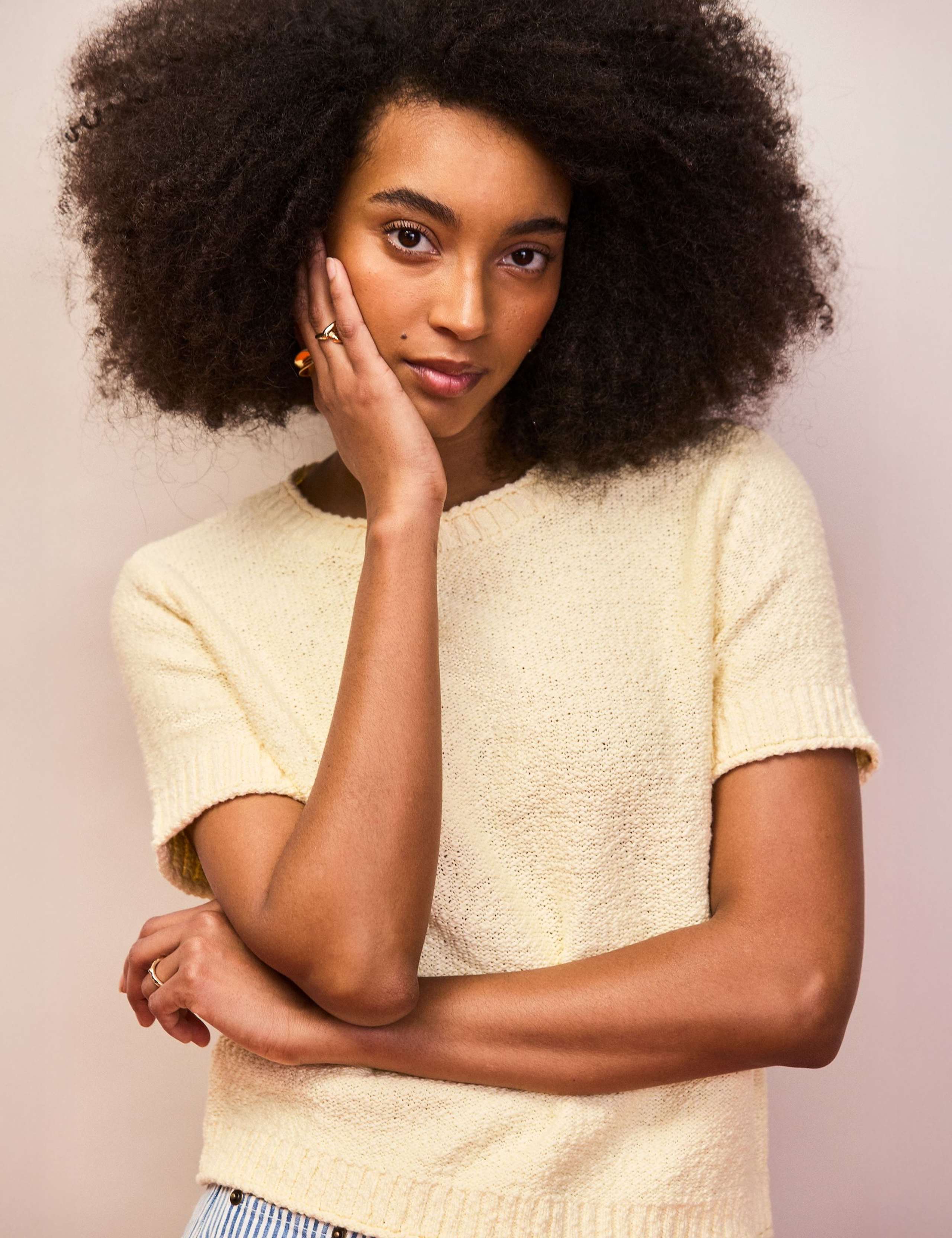 Cotton Rich Textured Knit Top 3 of 6