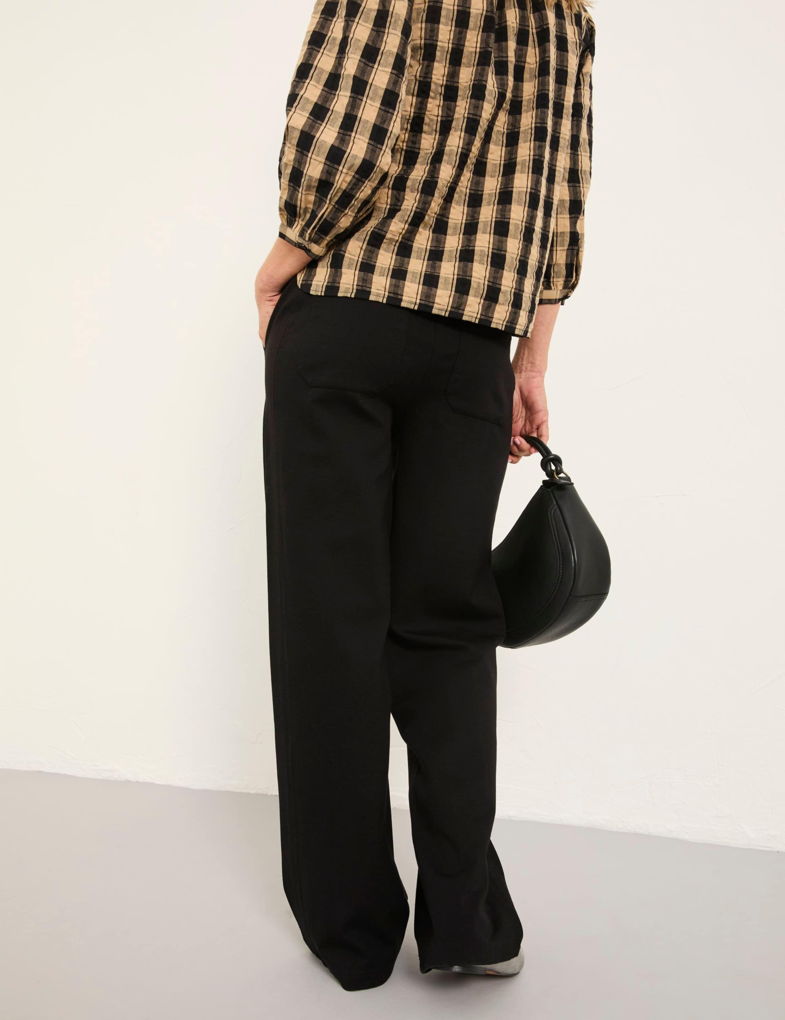 Jersey Drawstring Wide Leg Trousers 4 of 5