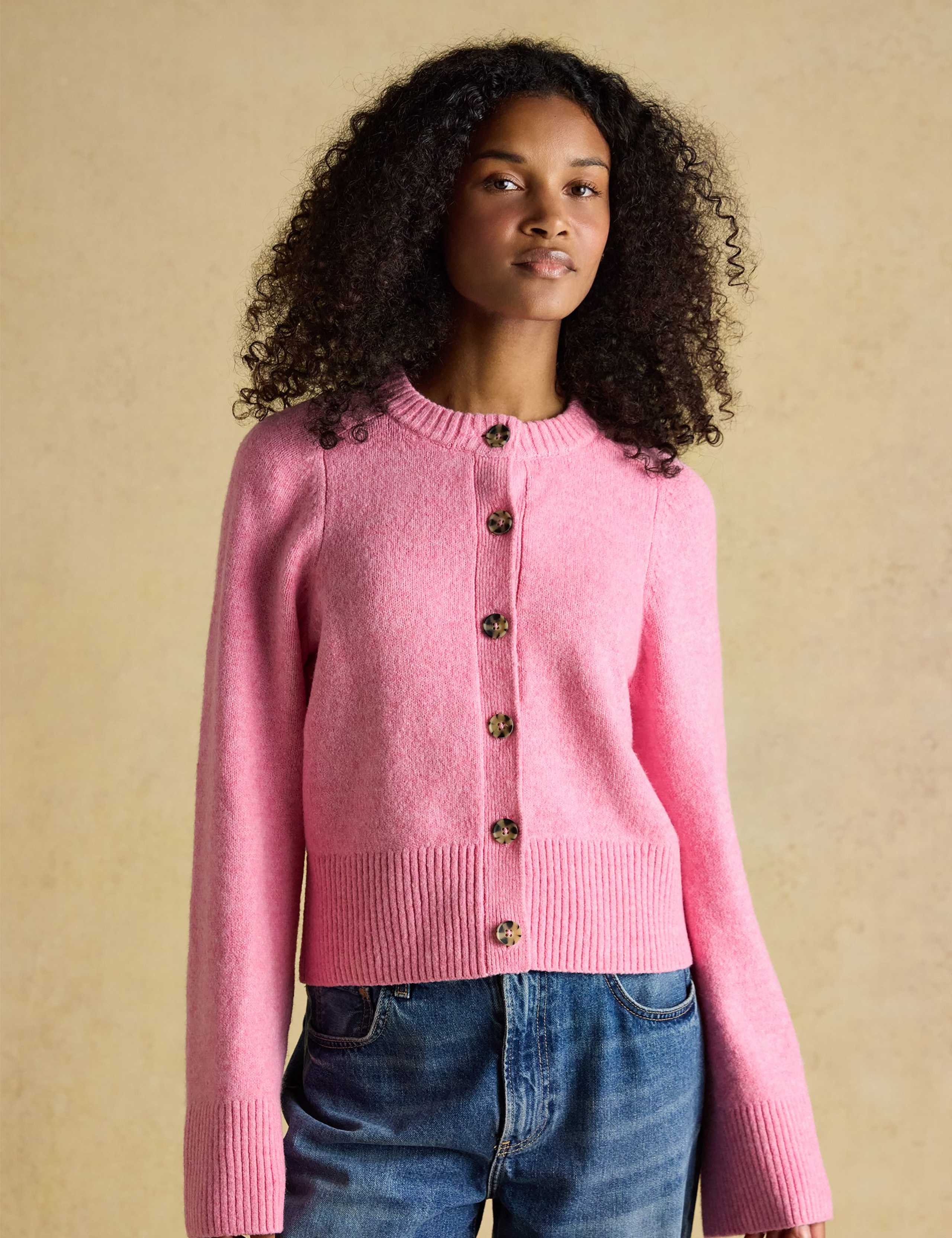 Button Front Relaxed Cardigan 1 of 7