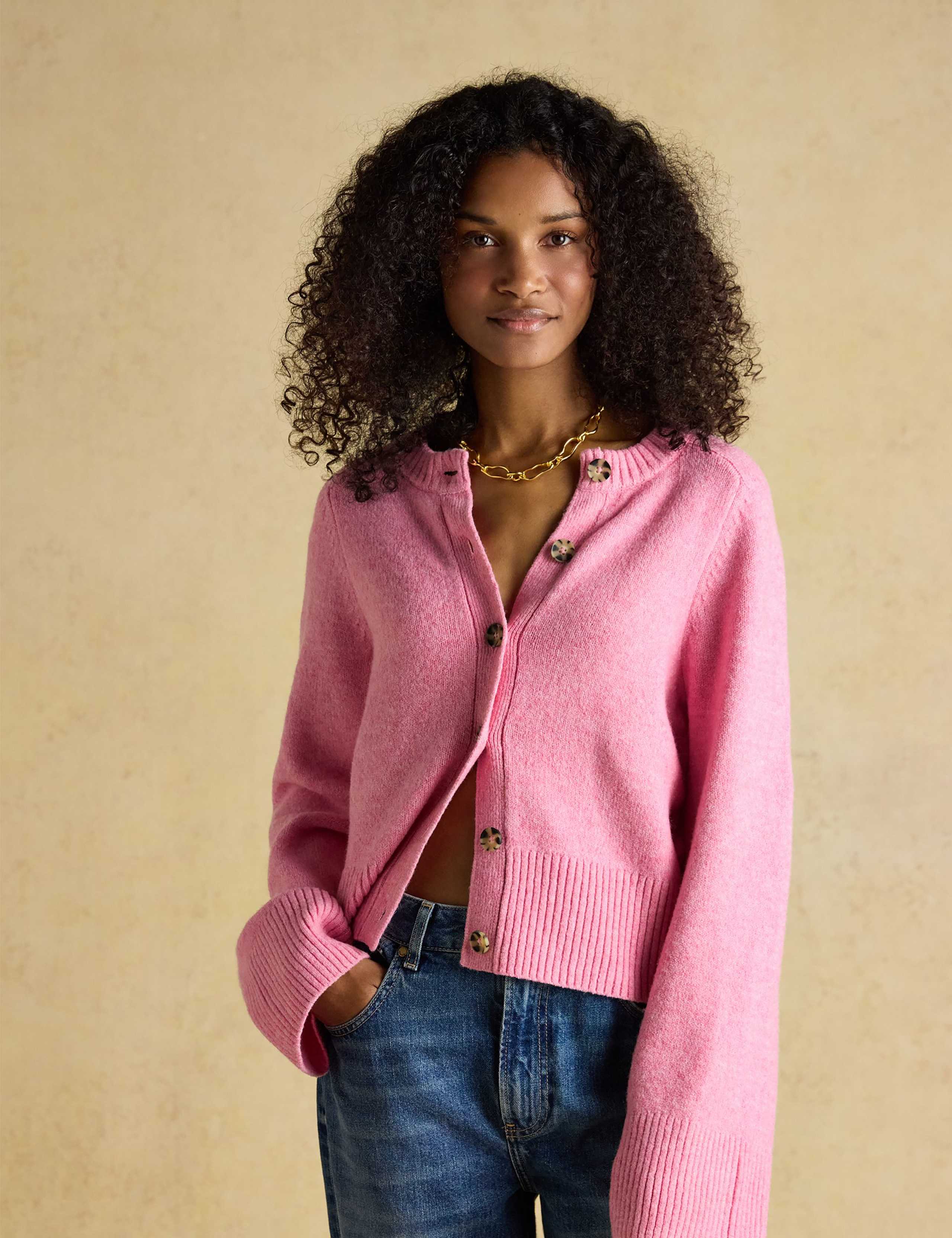 Button Front Relaxed Cardigan 3 of 7