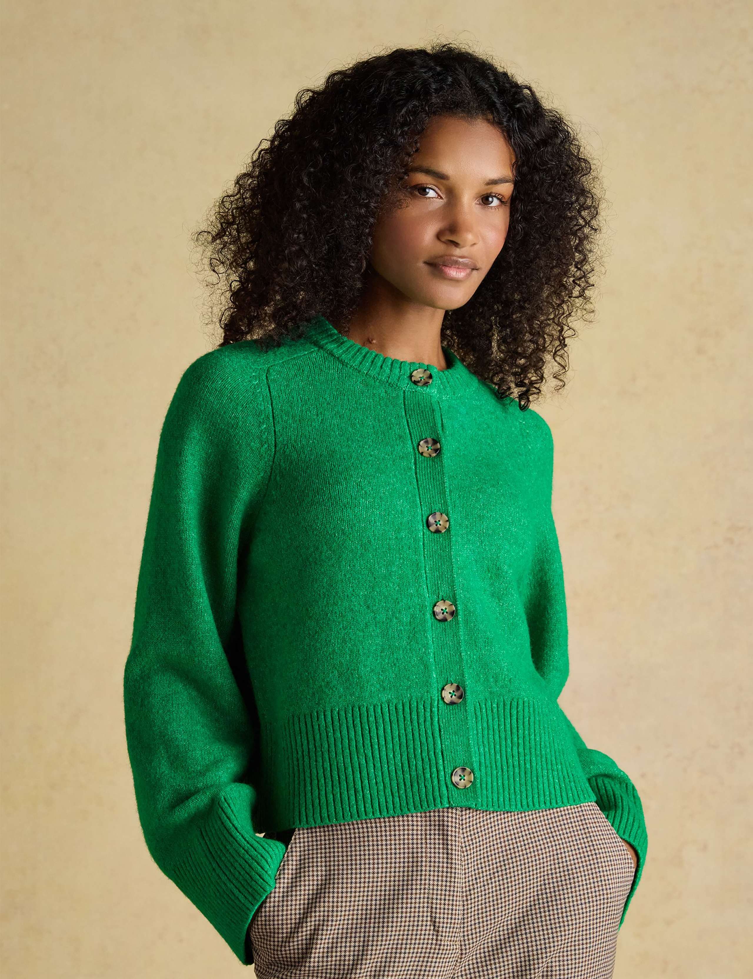 Button Front Relaxed Cardigan 1 of 6