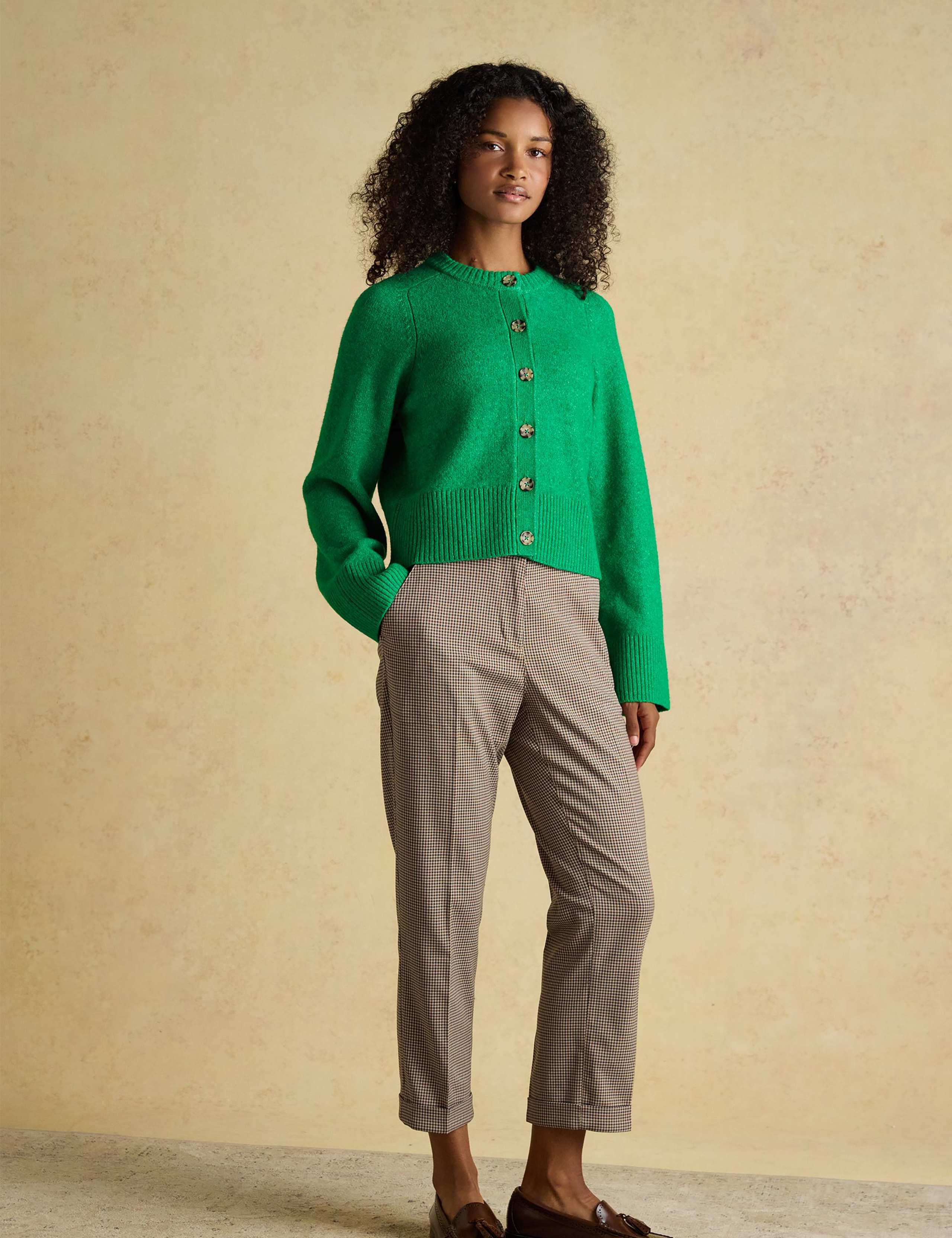 Button Front Relaxed Cardigan 2 of 6