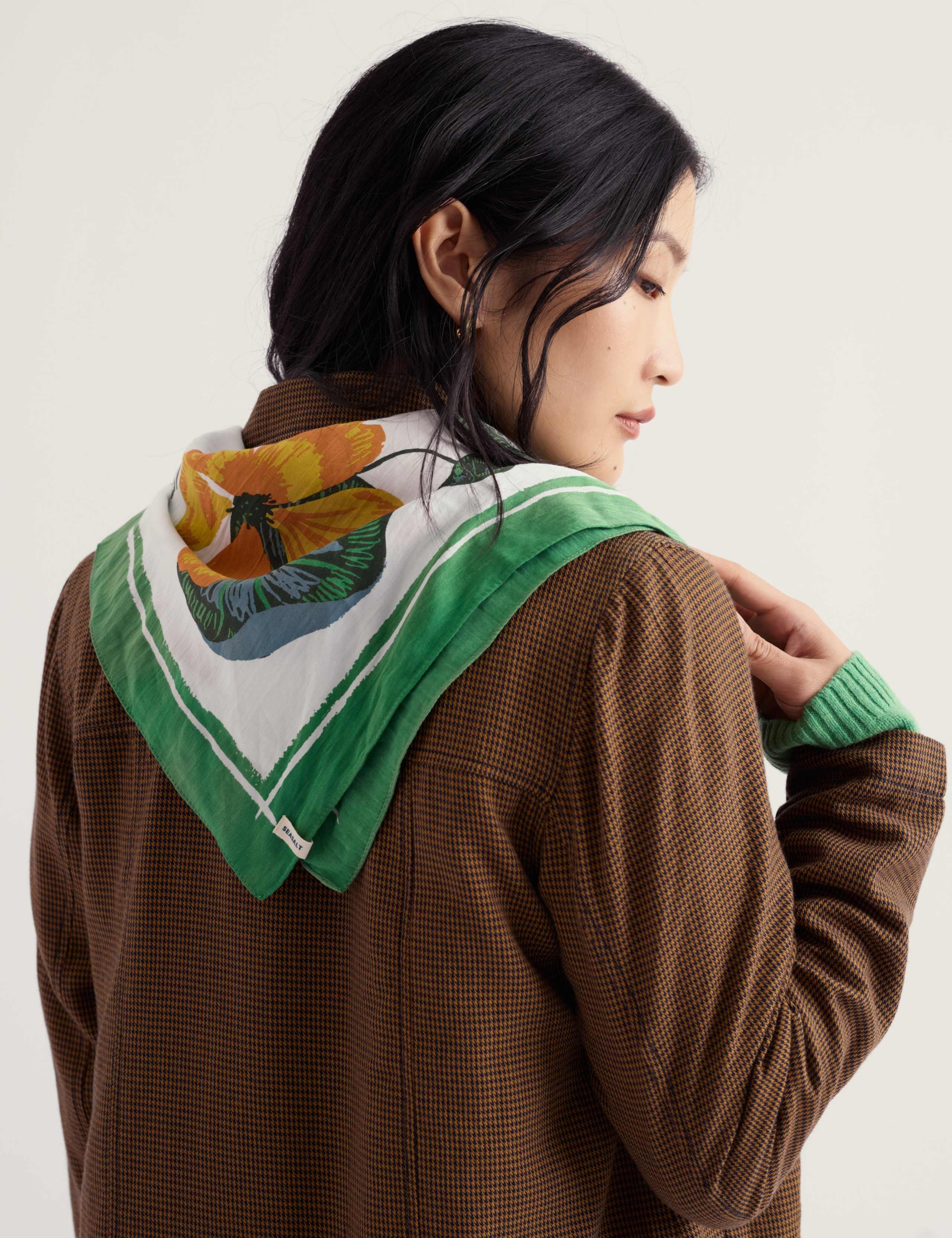 Floral Square Scarf 1 of 6