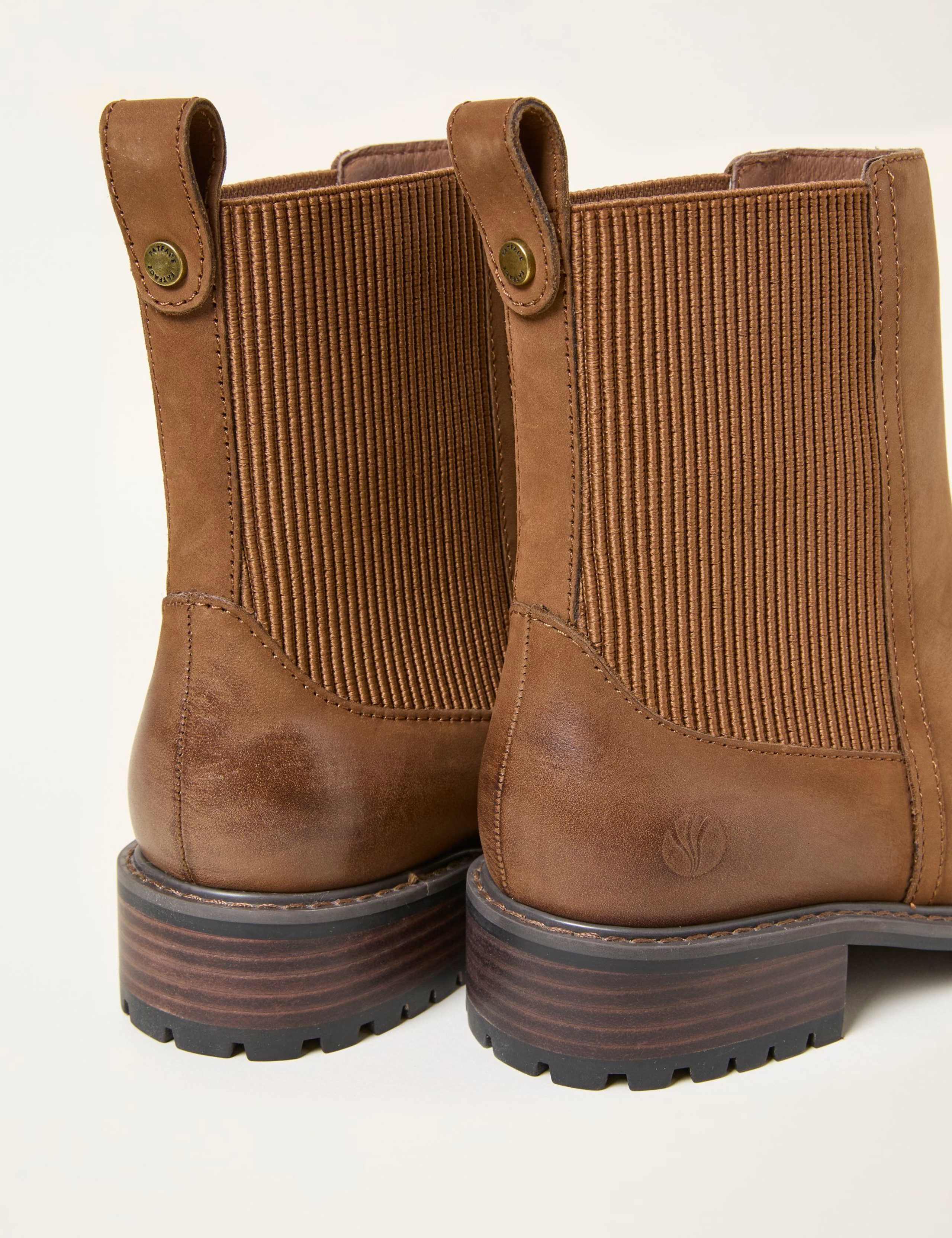 Leather Block Heel Chelsea Boots 3 of 3