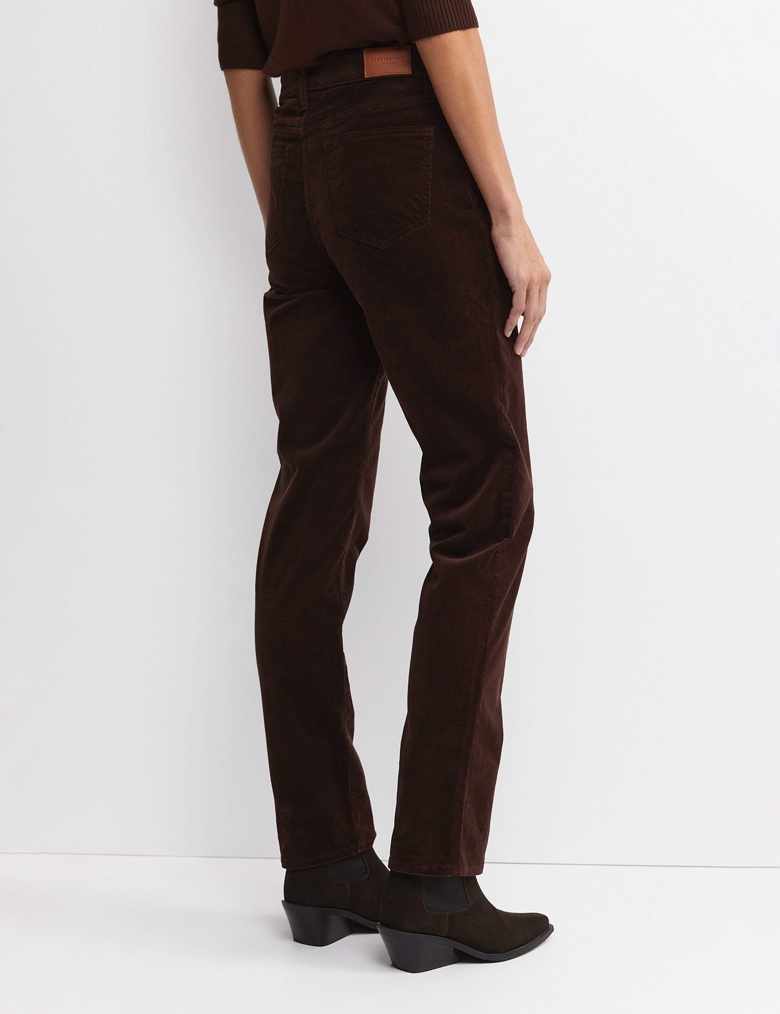 Cord High Waisted Straight Leg Jeans 2 of 5