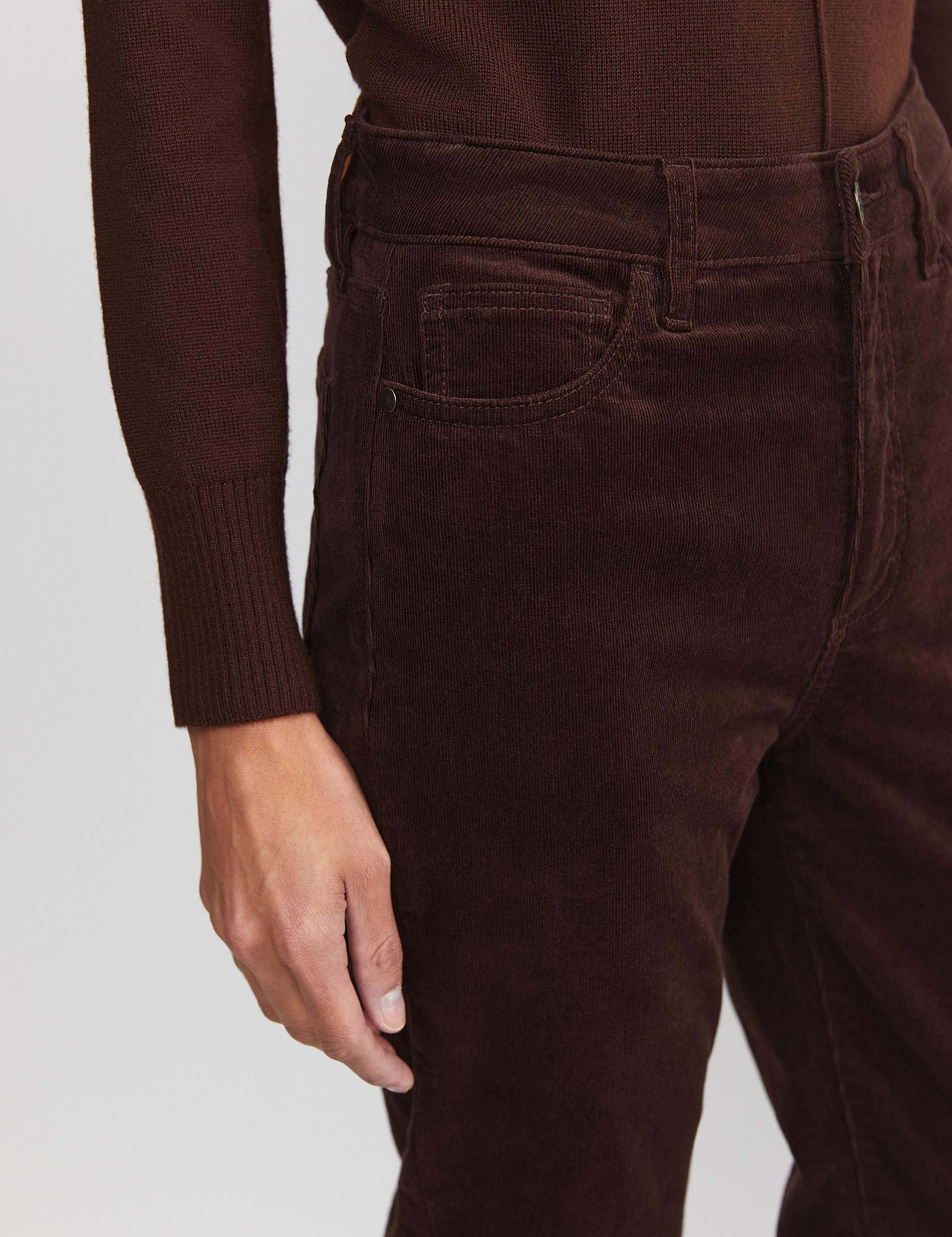 Cord High Waisted Straight Leg Jeans 5 of 5