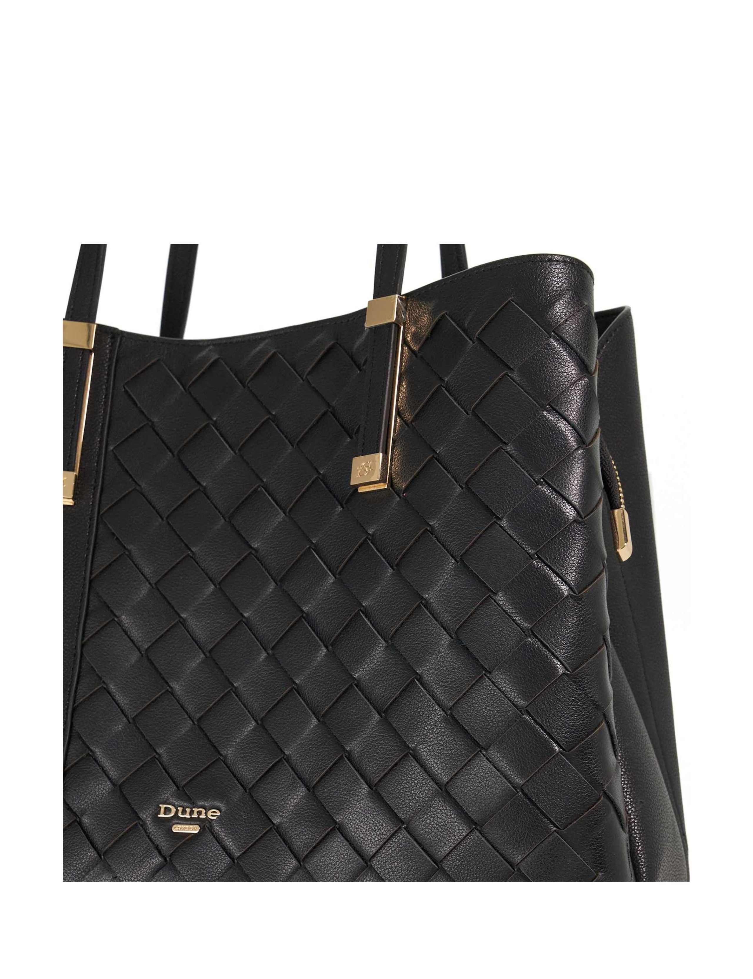 Leather Woven Tote Bag 3 of 6