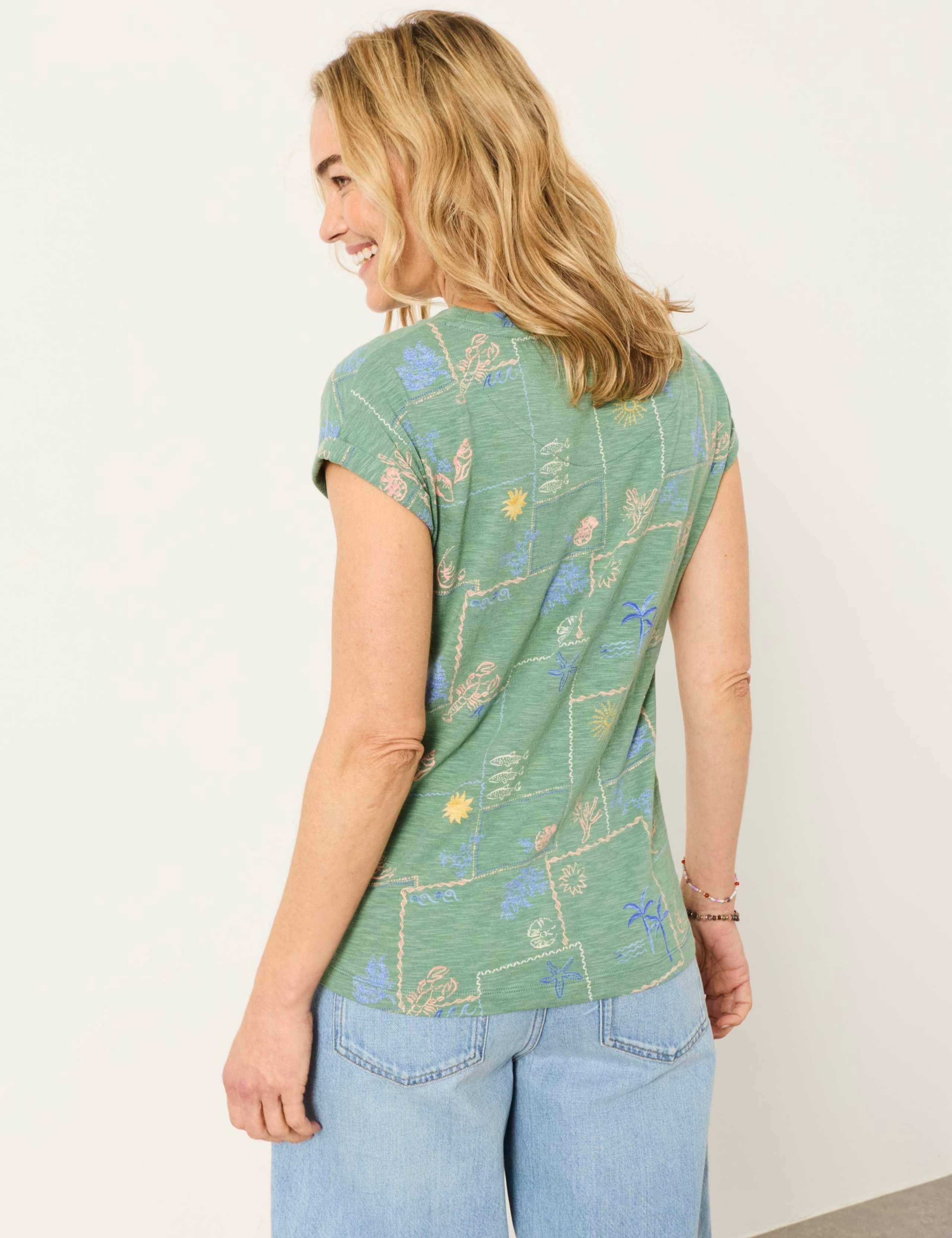 Cotton Modal Blend Printed T-Shirt 3 of 5