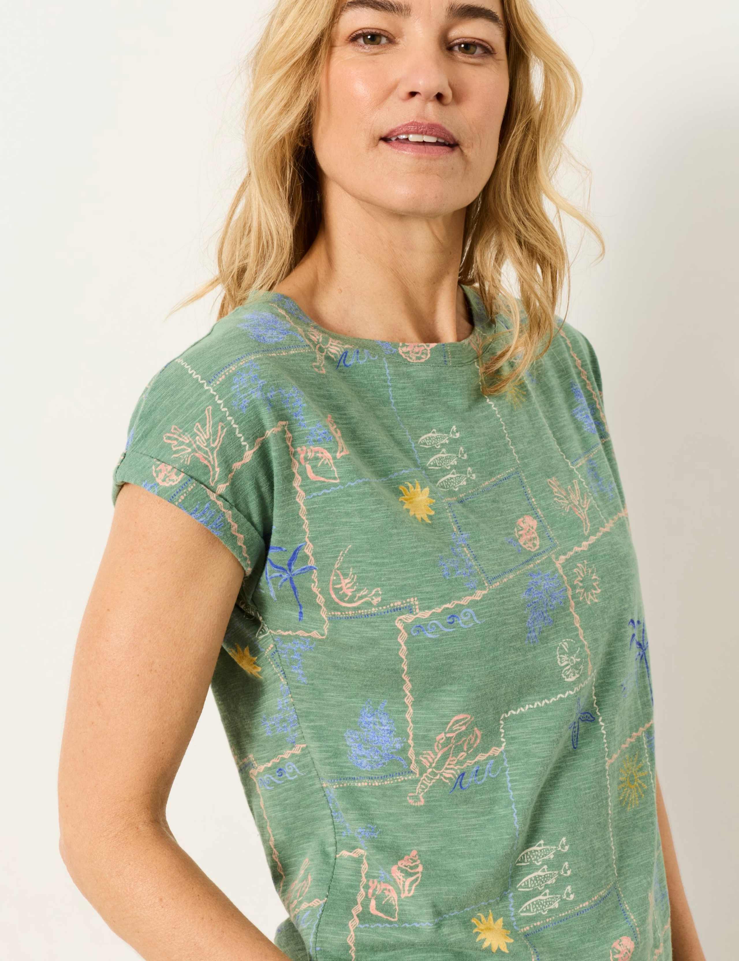 Cotton Modal Blend Printed T-Shirt 5 of 5