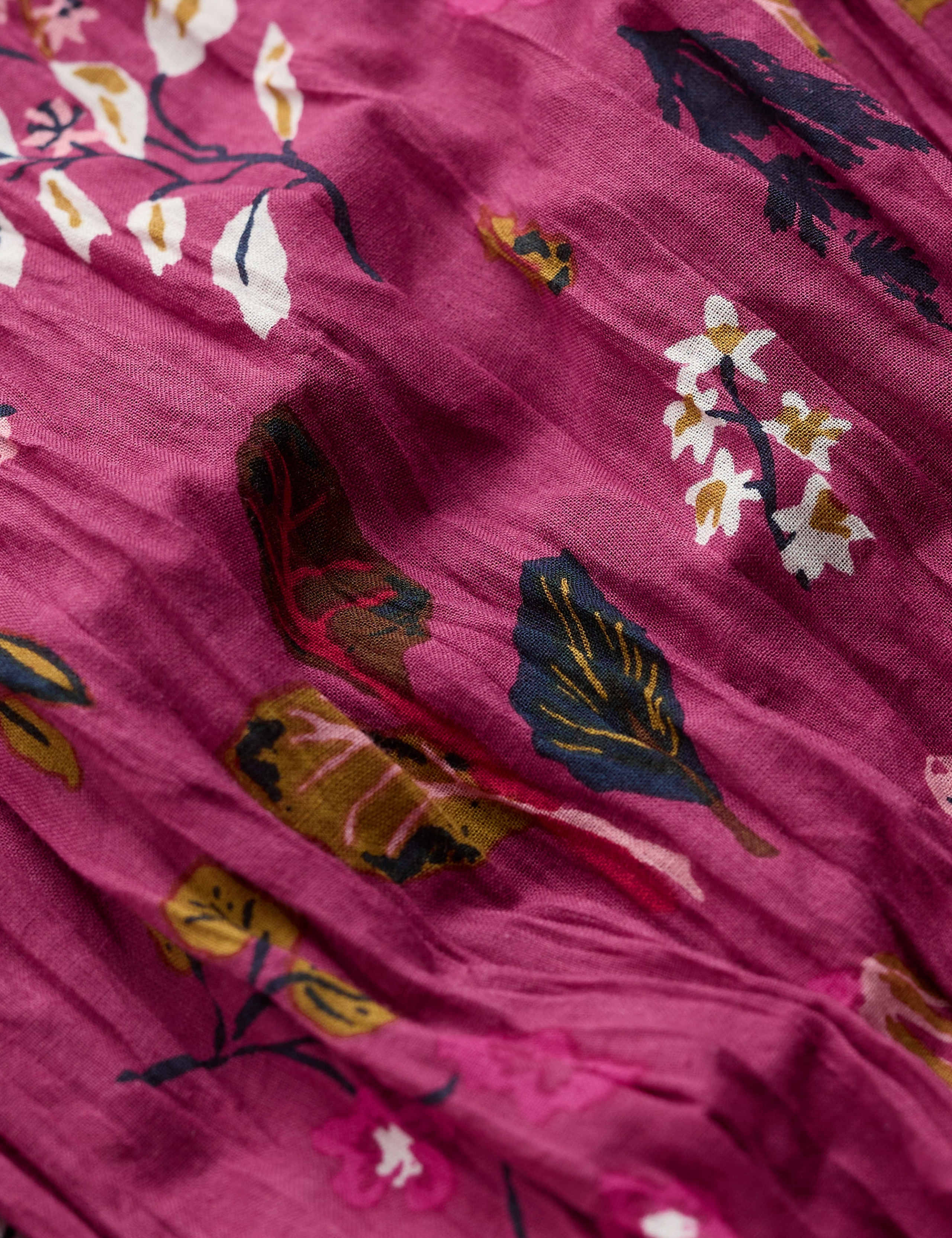 Pure Cotton Floral Scarf 3 of 4