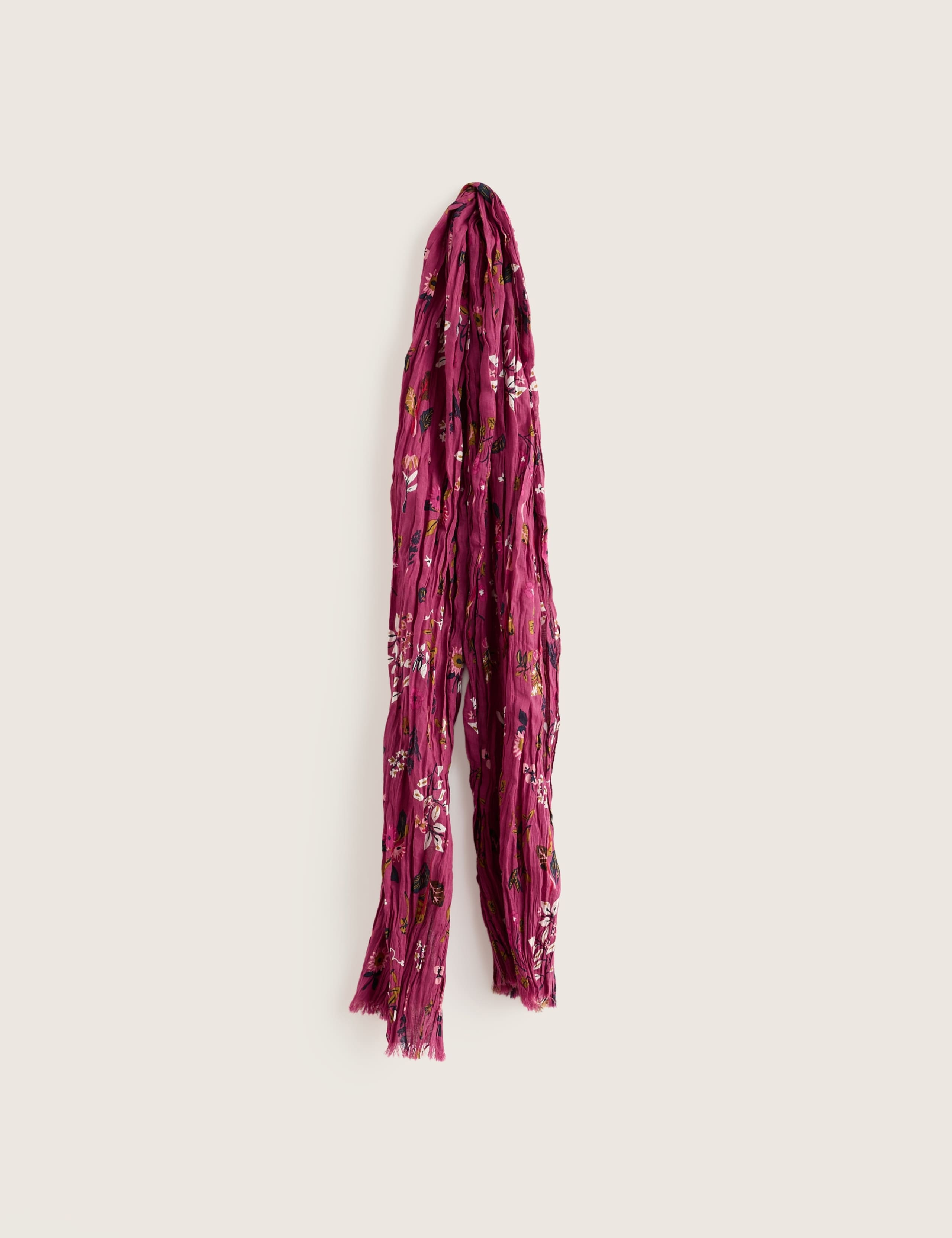 Pure Cotton Floral Scarf 2 of 4