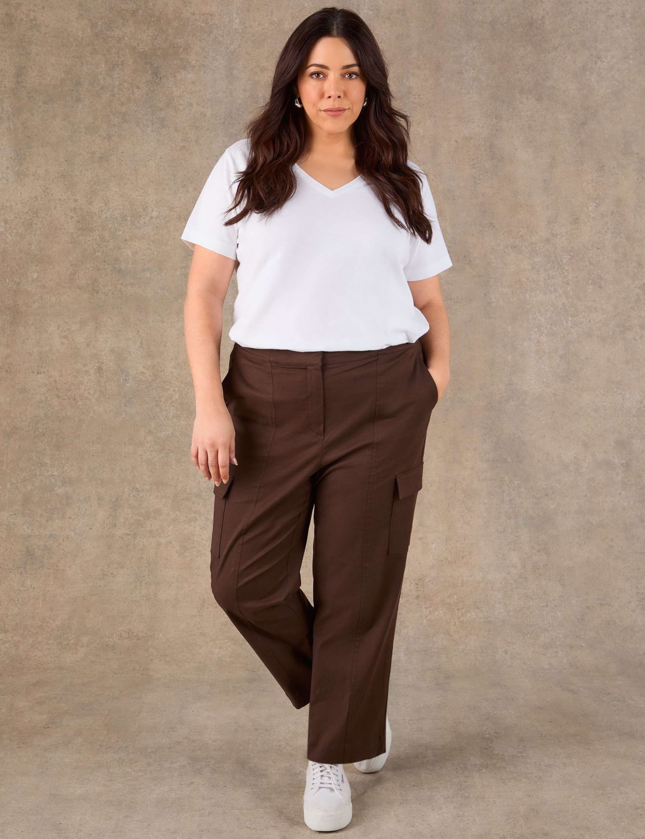 Lyocell Rich Utility Straight Leg Trousers 2 of 6