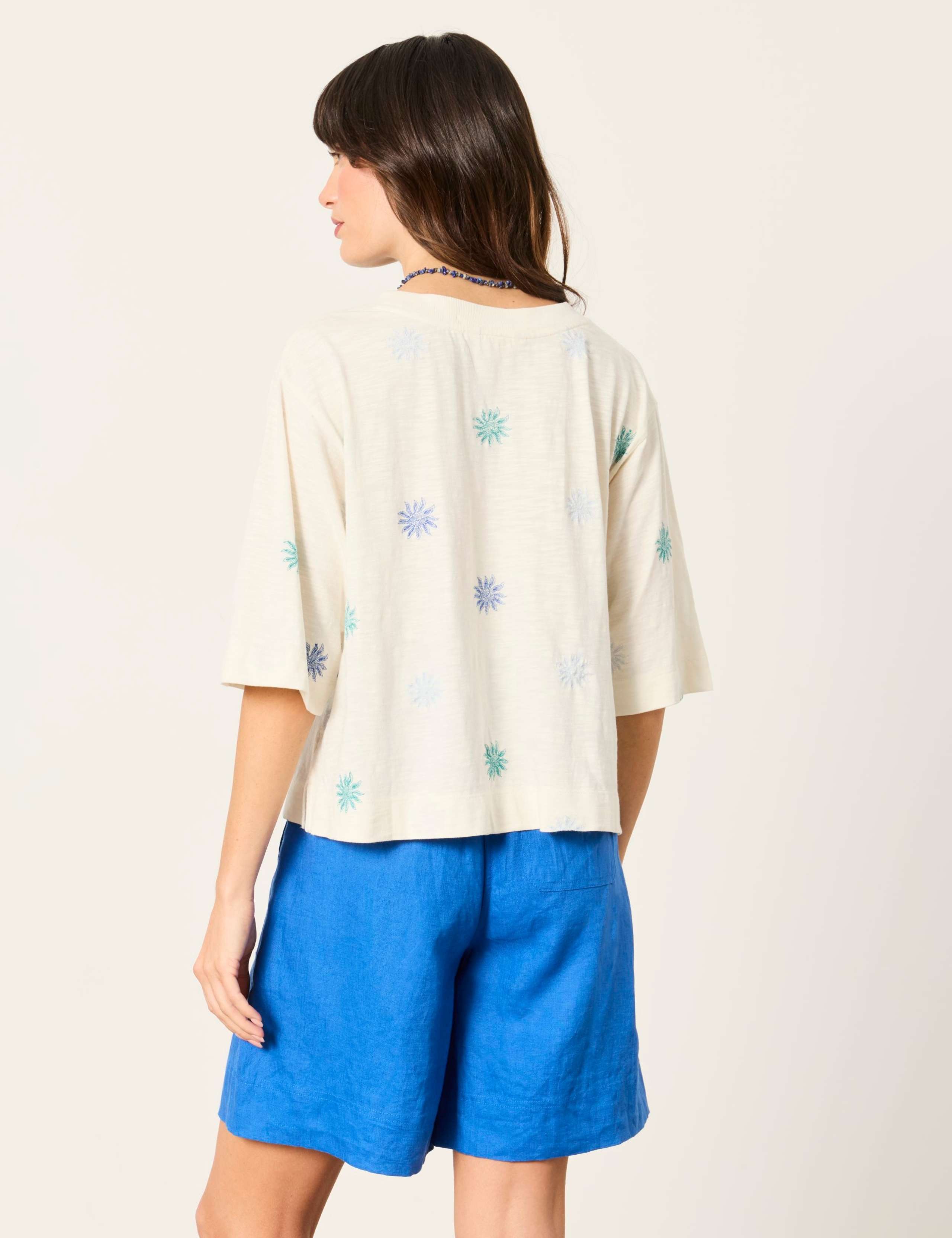 Cotton Rich Embroidered T-Shirt 3 of 7