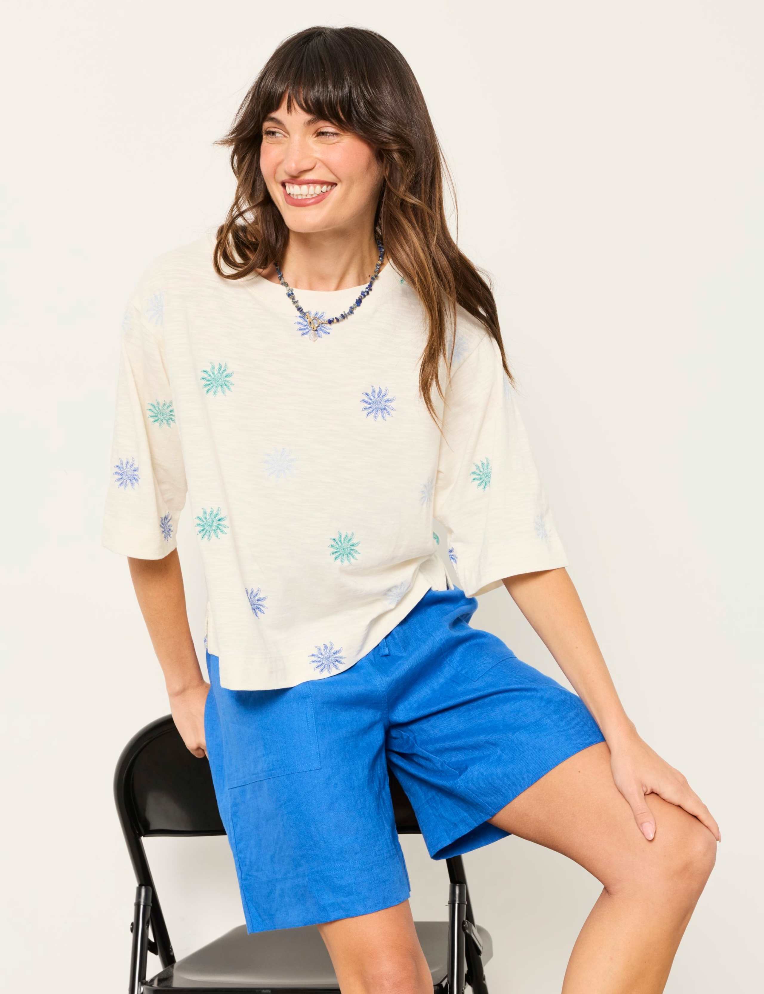 Cotton Rich Embroidered T-Shirt 7 of 7