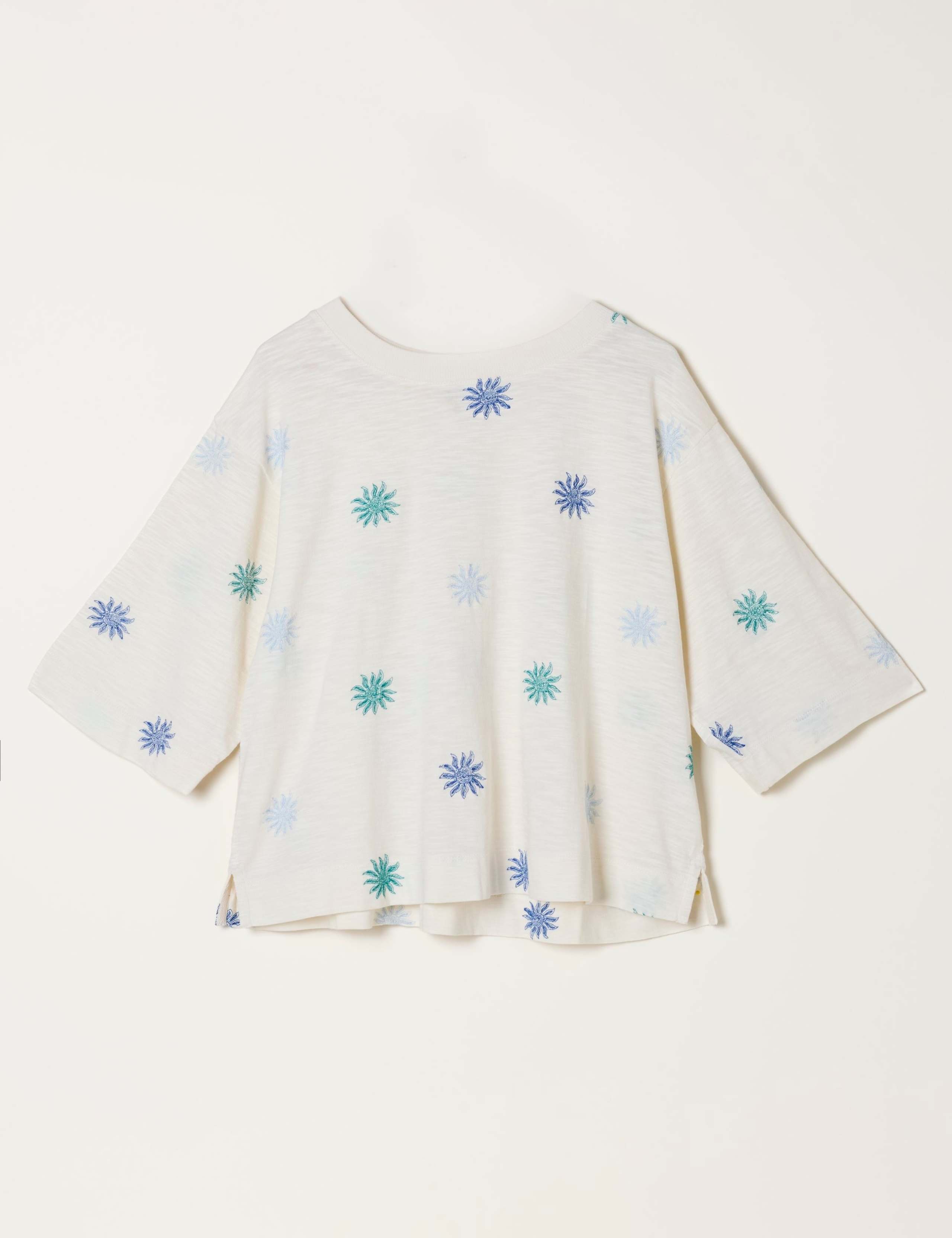 Cotton Rich Embroidered T-Shirt 2 of 7