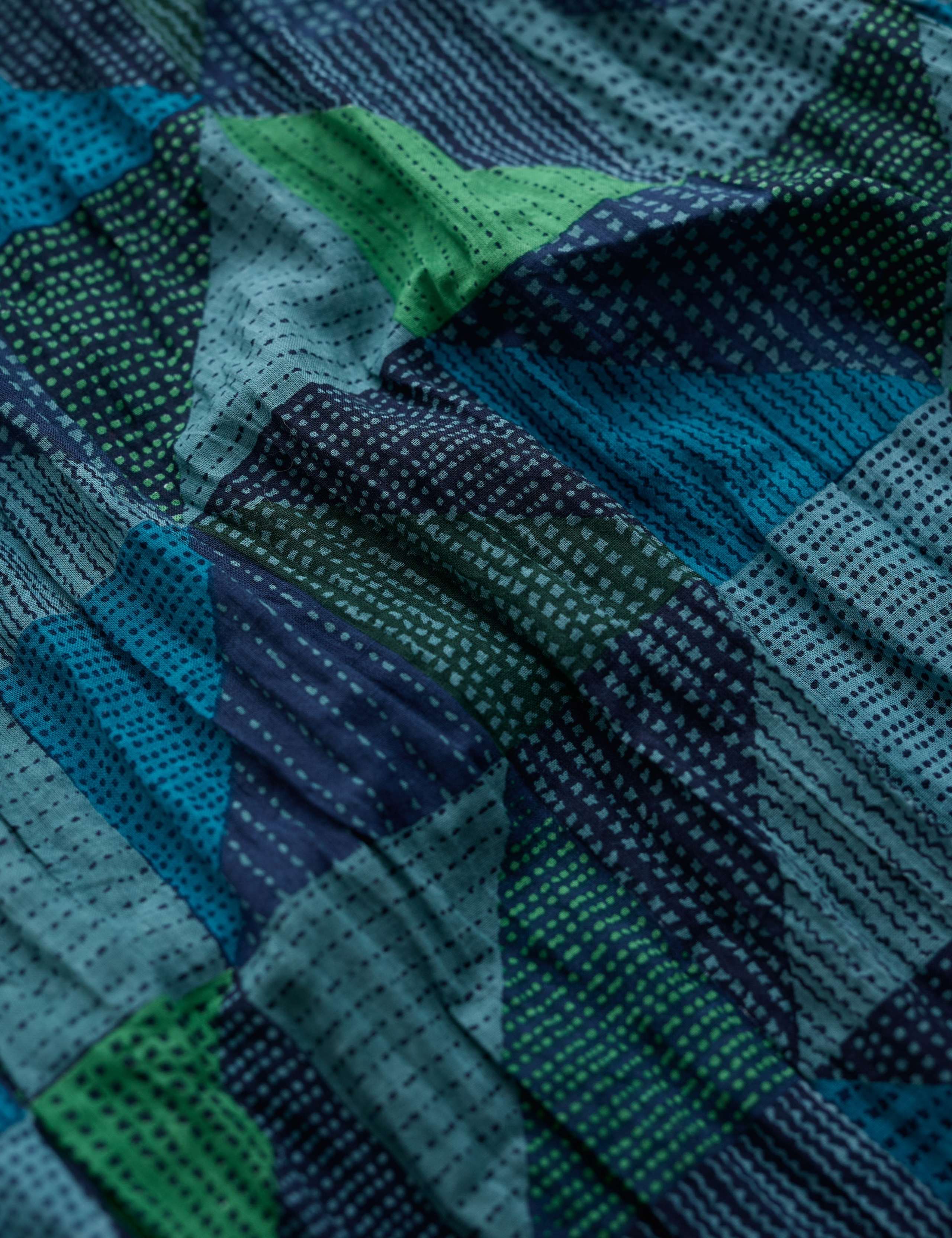 Pure Cotton Geometric Scarf 4 of 4