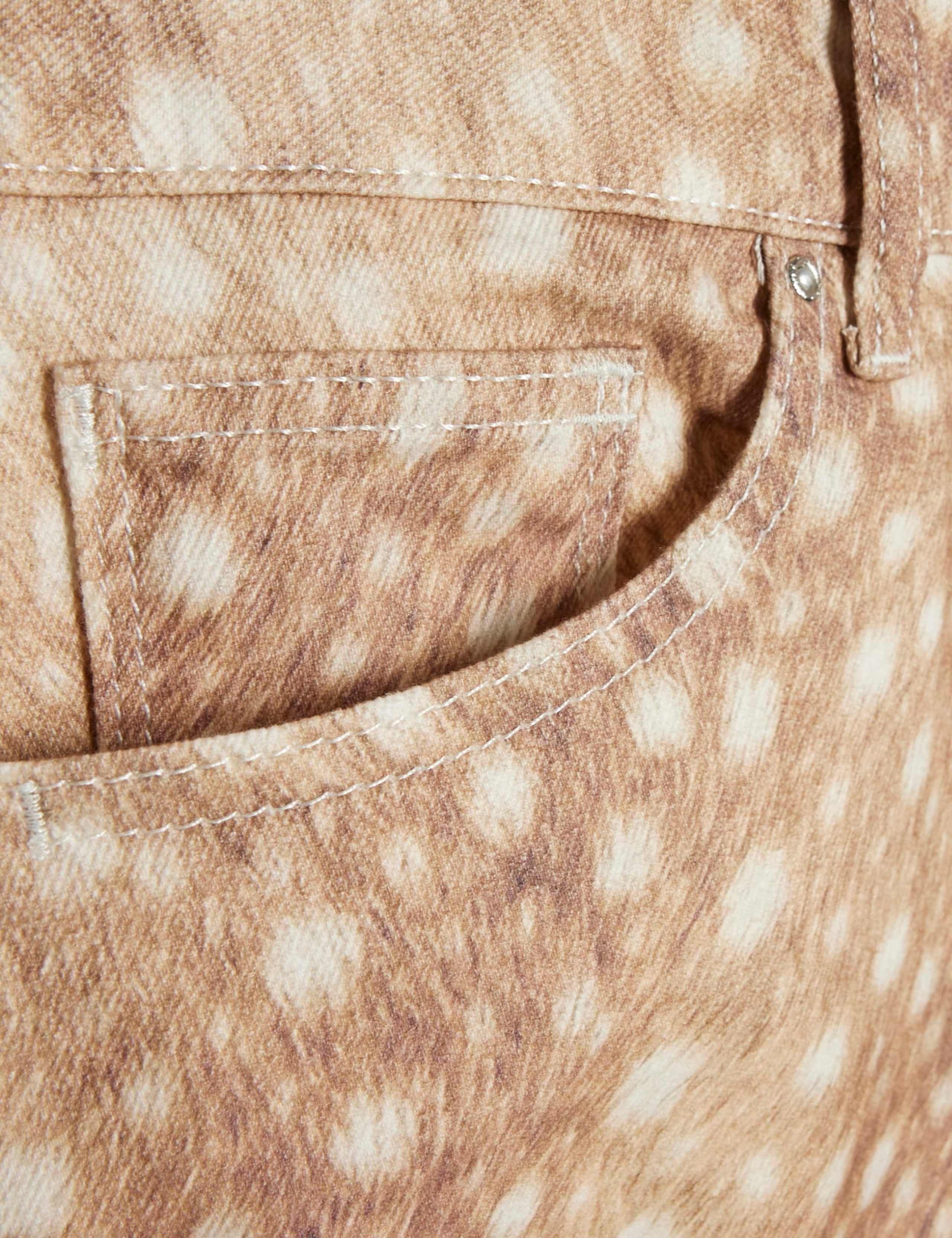 Mid Rise Printed Cigarette Jeans 4 of 6