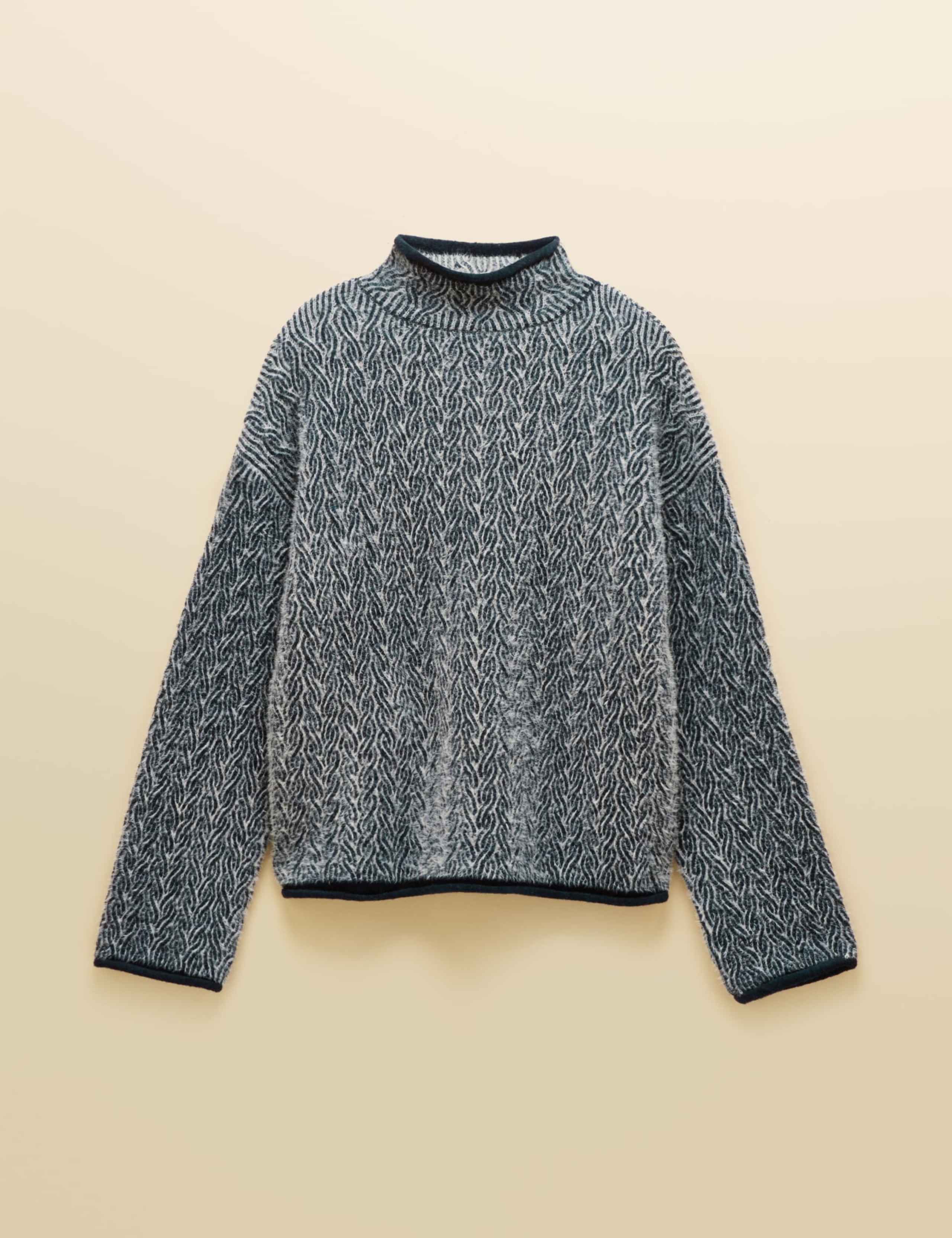 Cable Knit Funnel Neck Jumper 6 of 6