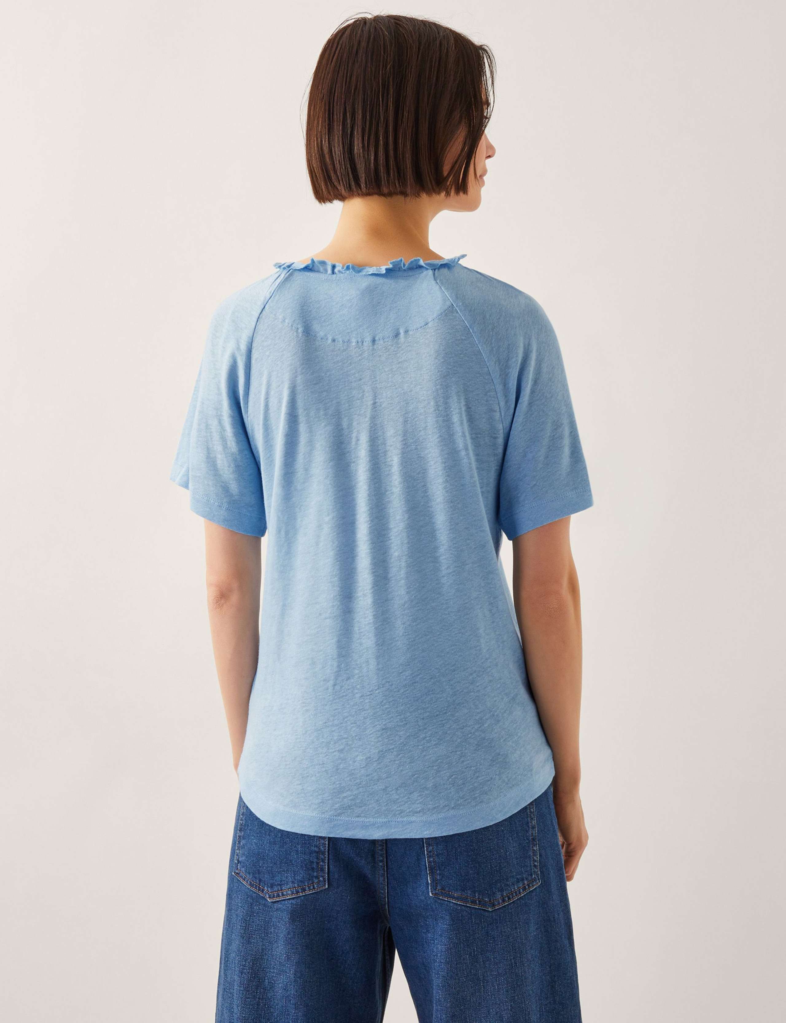 Linen Rich V-Neck Top 3 of 4