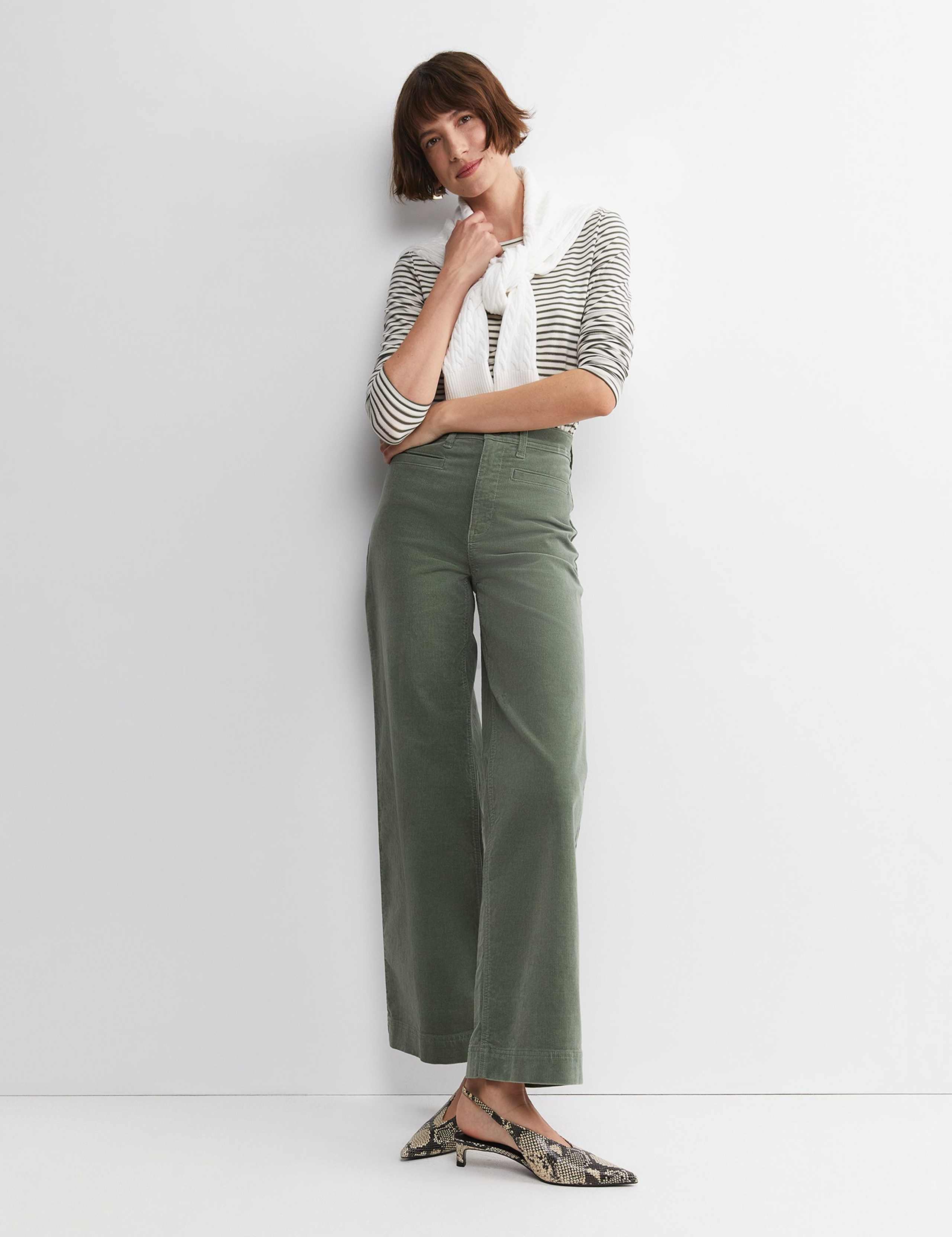 Cord Wide Leg Trousers 2 of 5