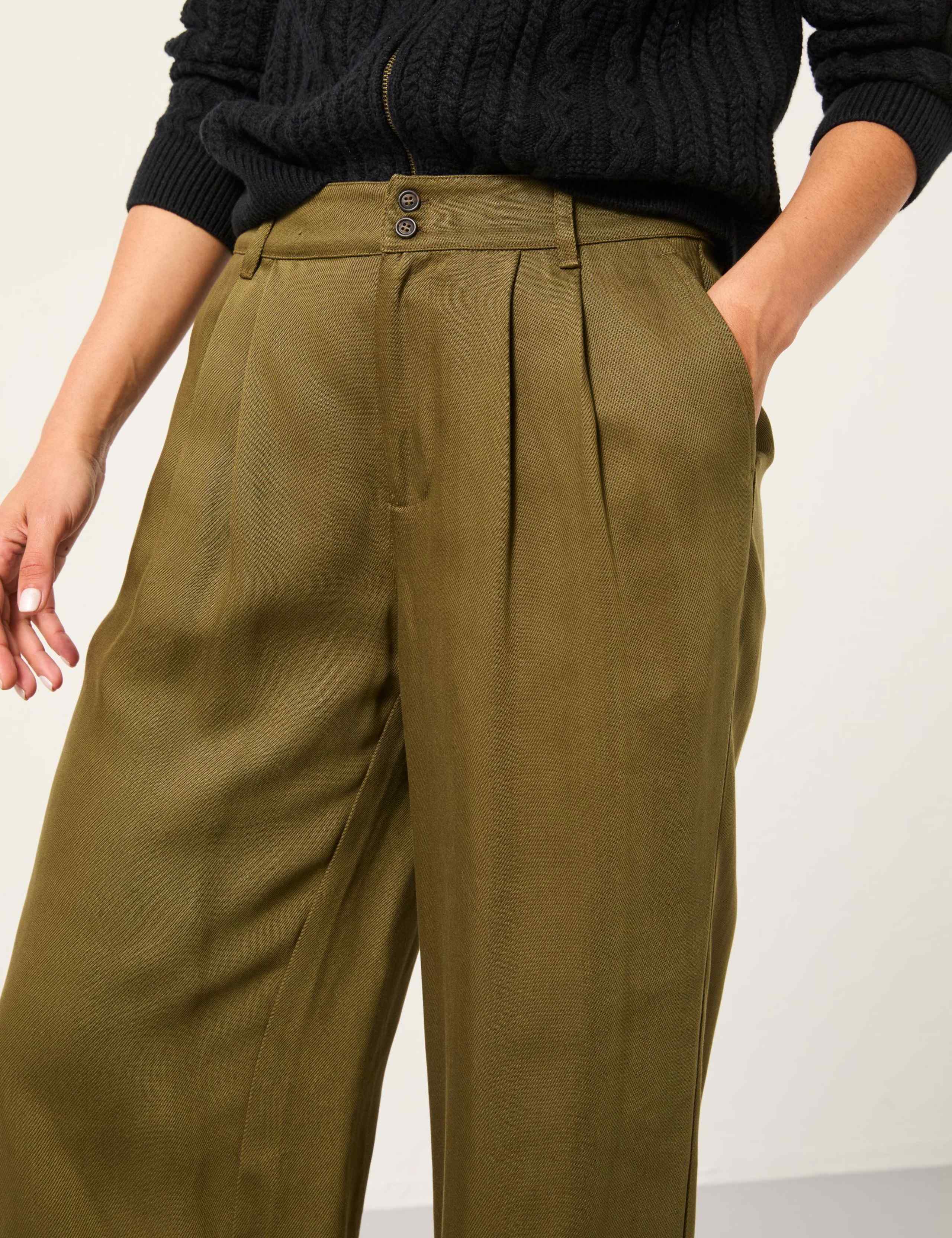 Pleated Wide Leg Trousers 3 of 5