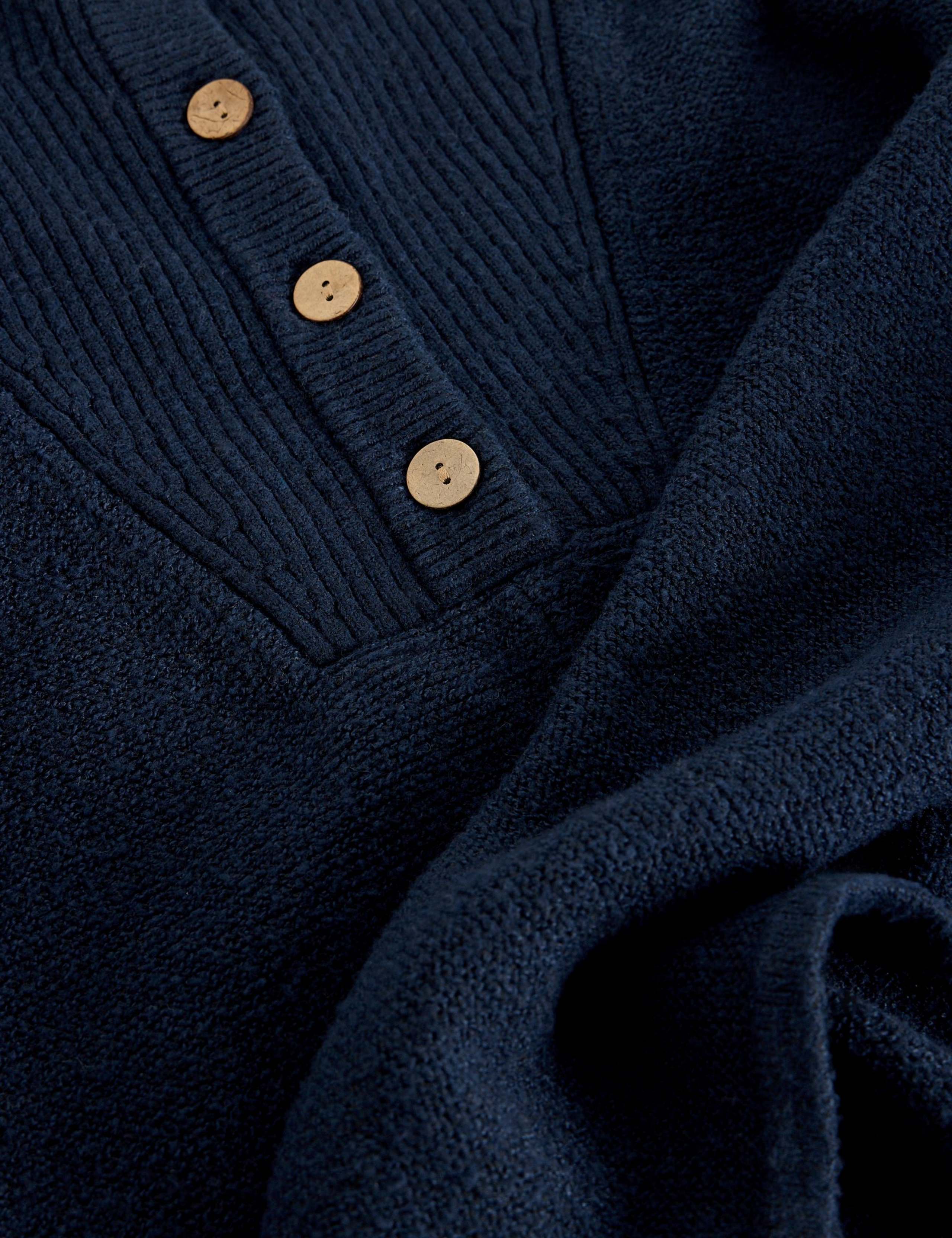 Textured Funnel Neck Poncho 3 of 6