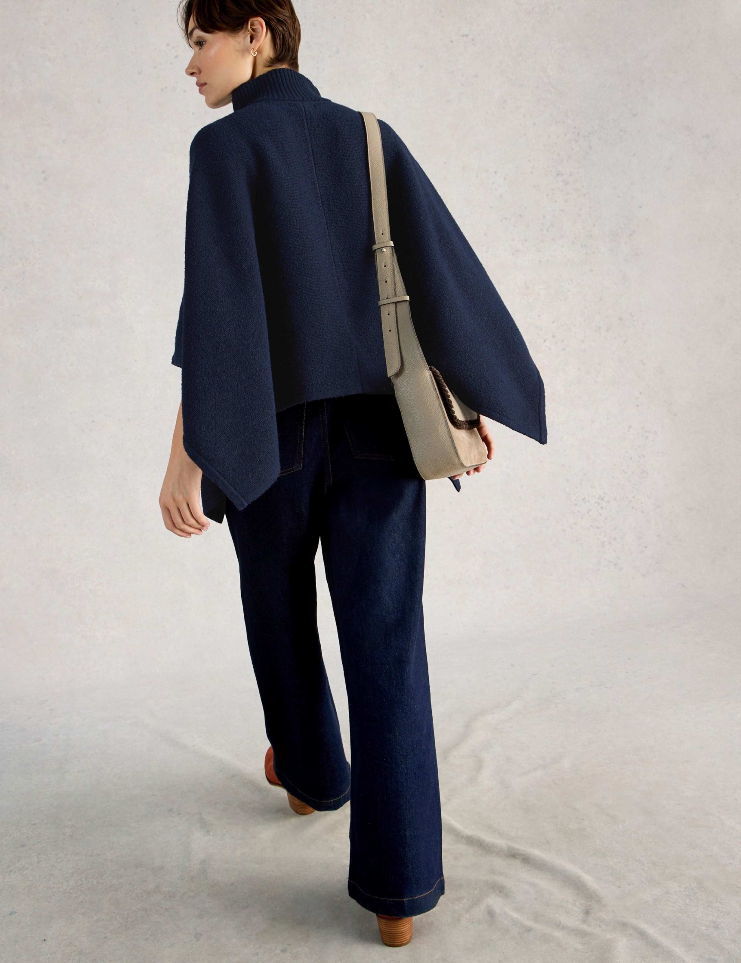 Textured Funnel Neck Poncho 6 of 6