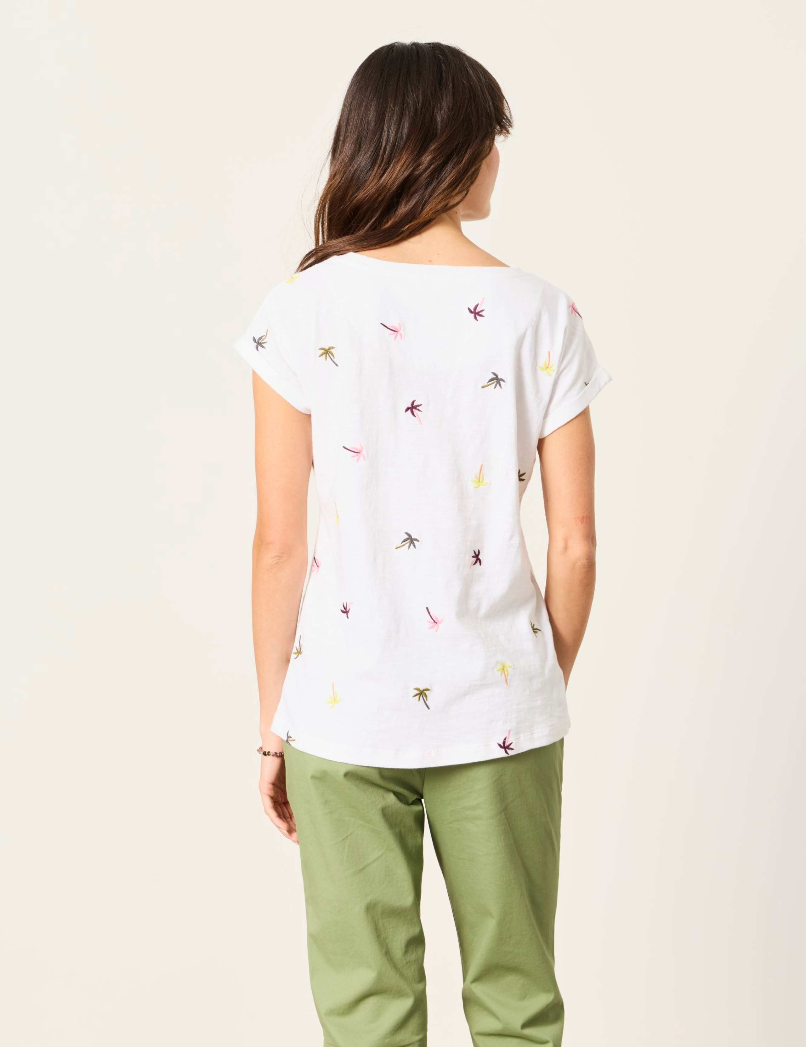 Cotton Rich Embroidered T-Shirt 3 of 5
