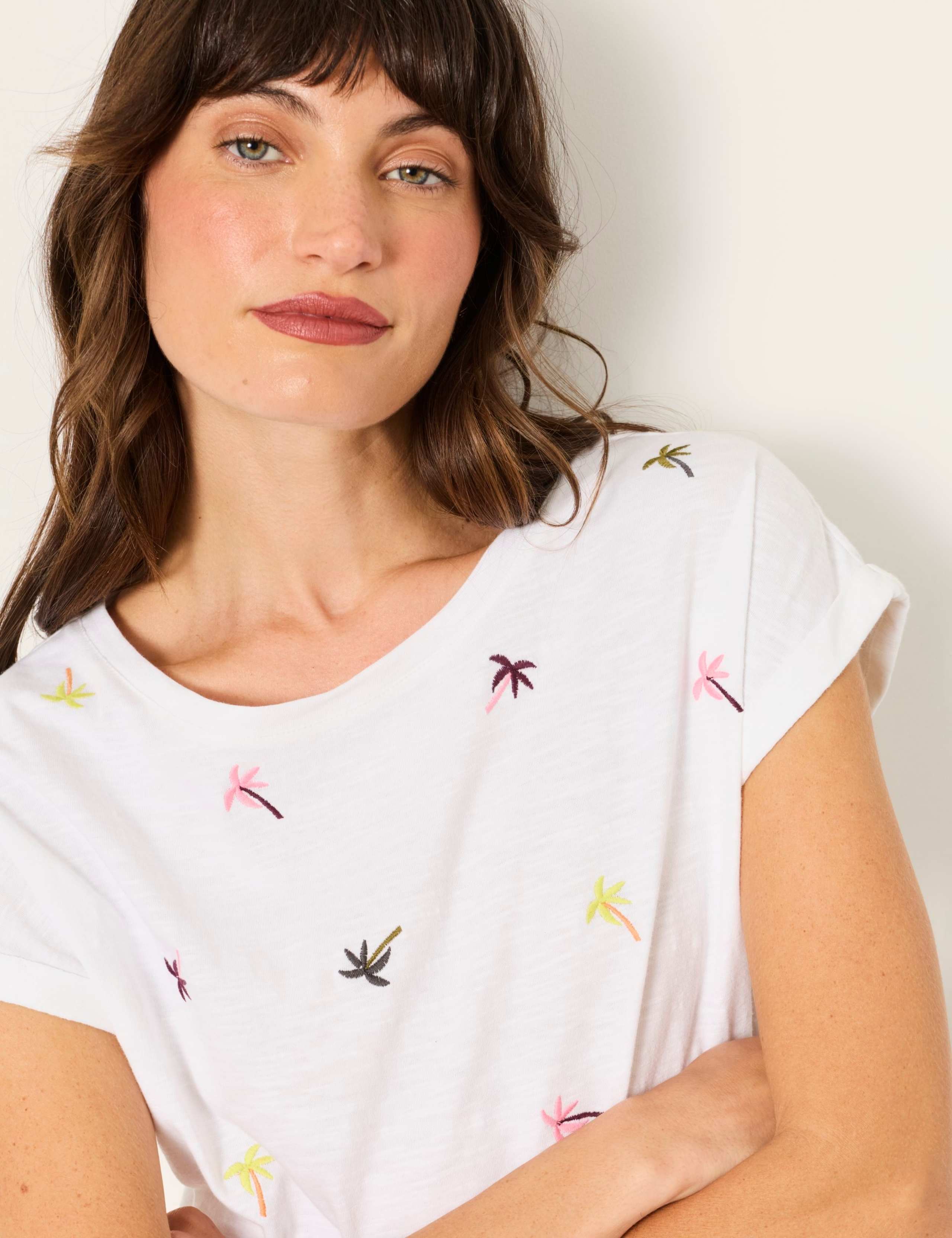 Cotton Rich Embroidered T-Shirt 4 of 5