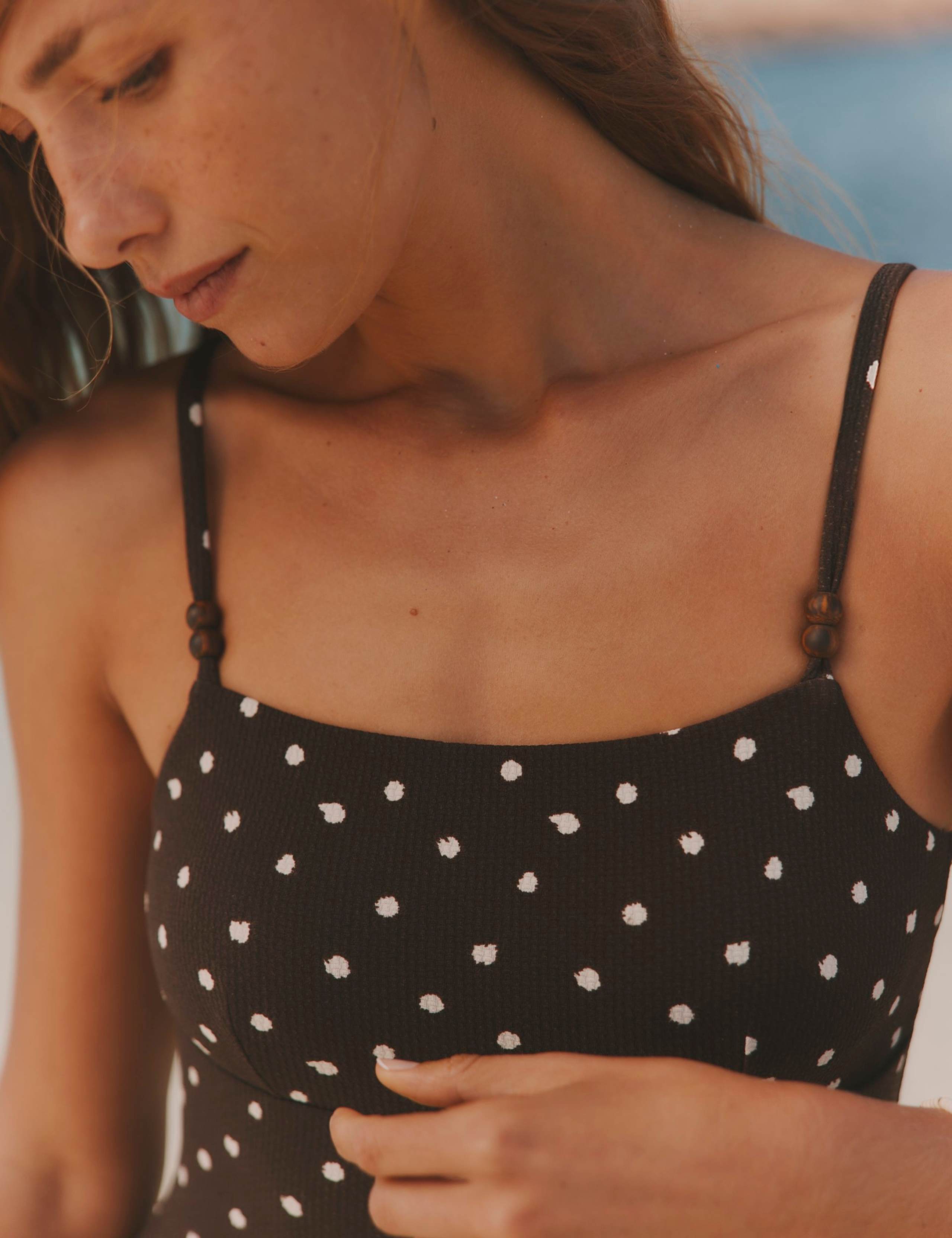 Polka Dot Square Neck Swimsuit 5 of 6