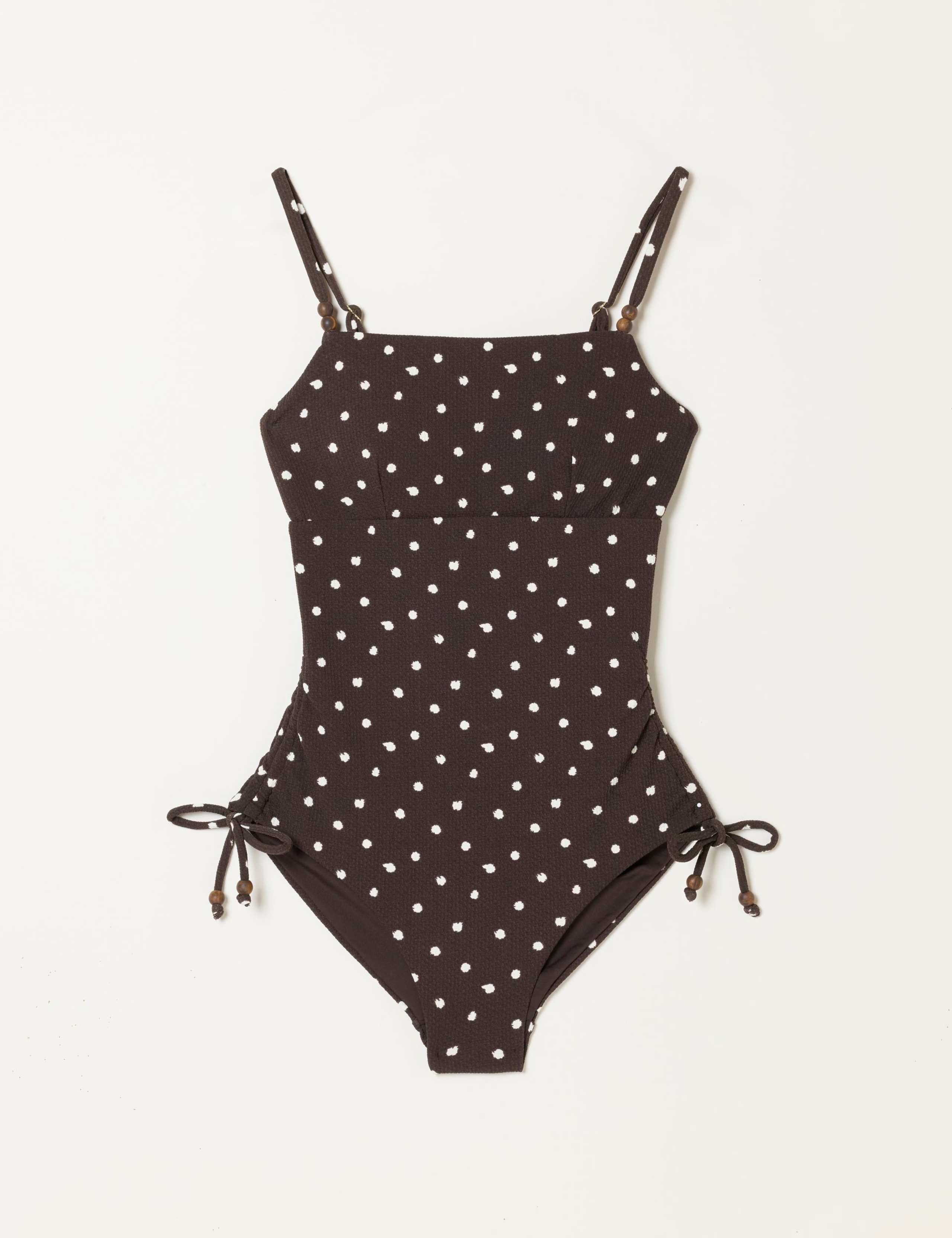 Polka Dot Square Neck Swimsuit 2 of 6