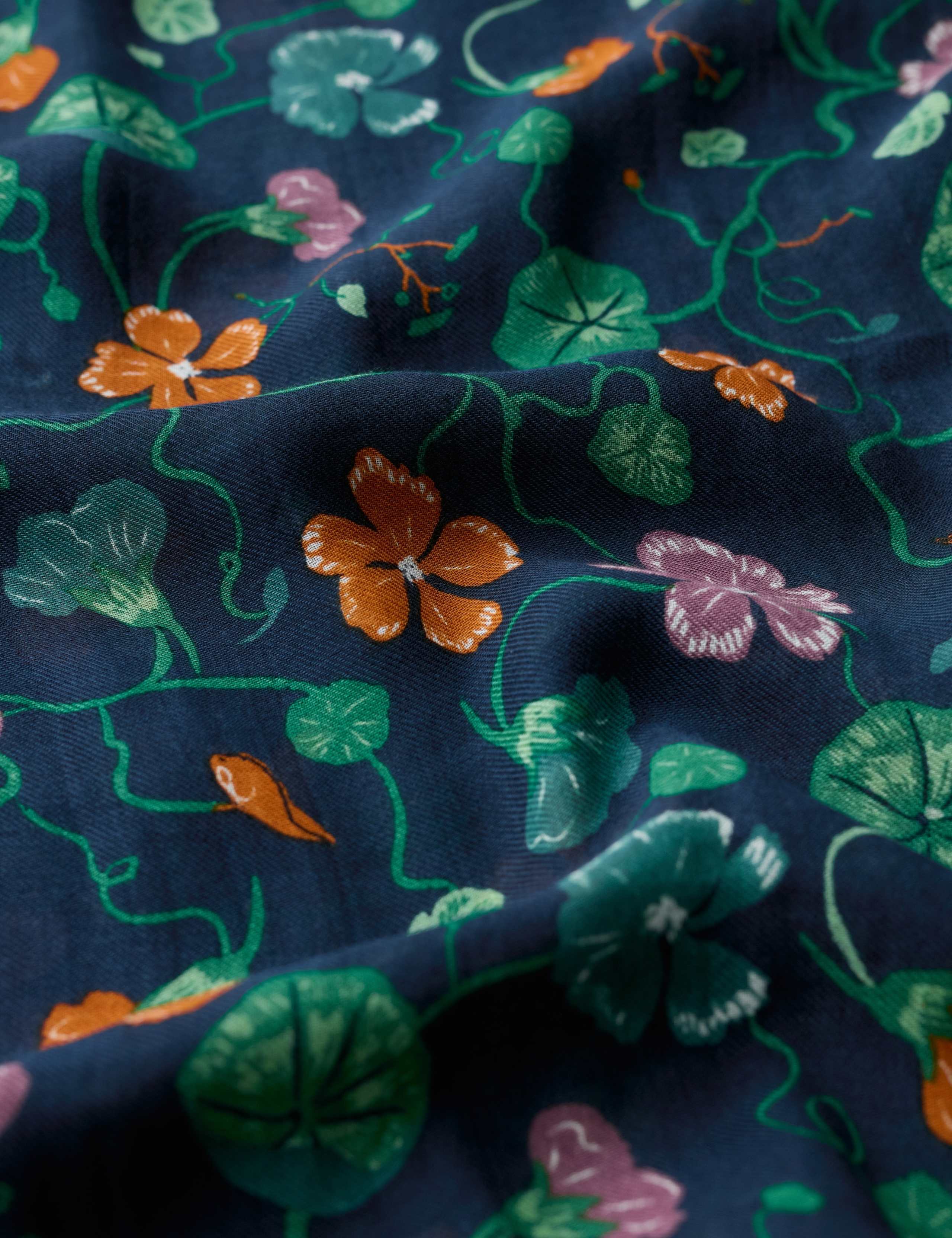 Modal Rich Floral Scarf 3 of 5